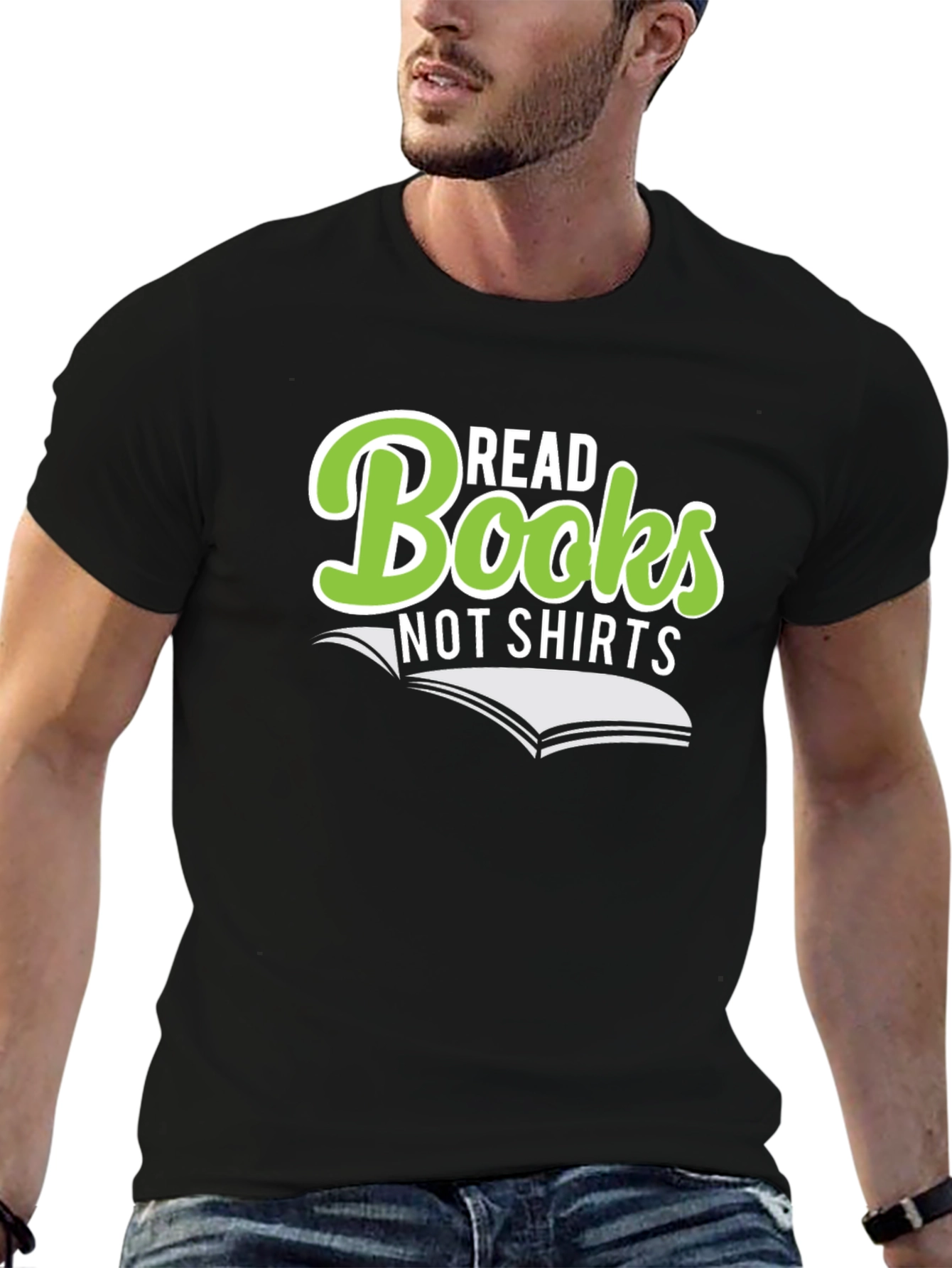 Read Books Not Shirts Funny Graphic Novelty T-Shirt