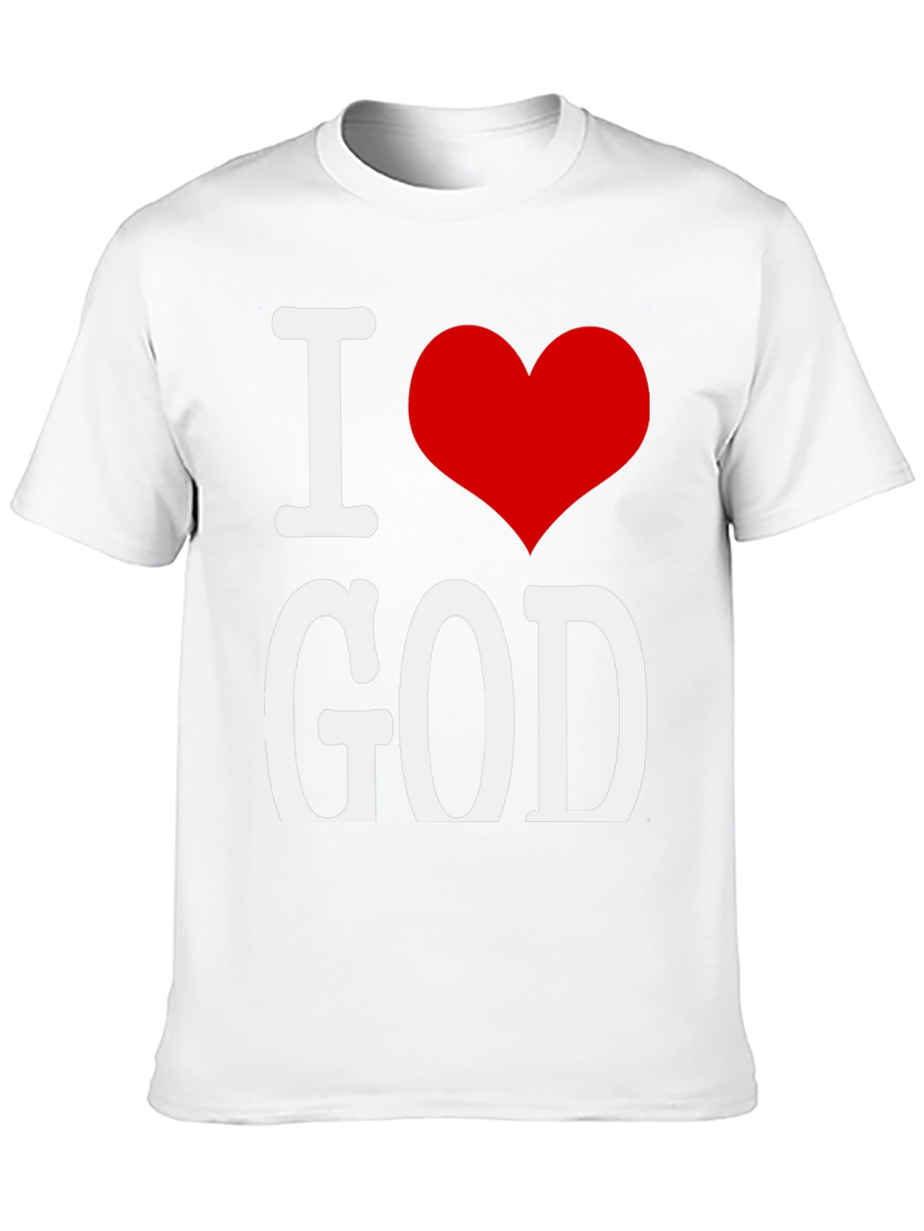 I Heart God T-Shirt Black Cotton Blend