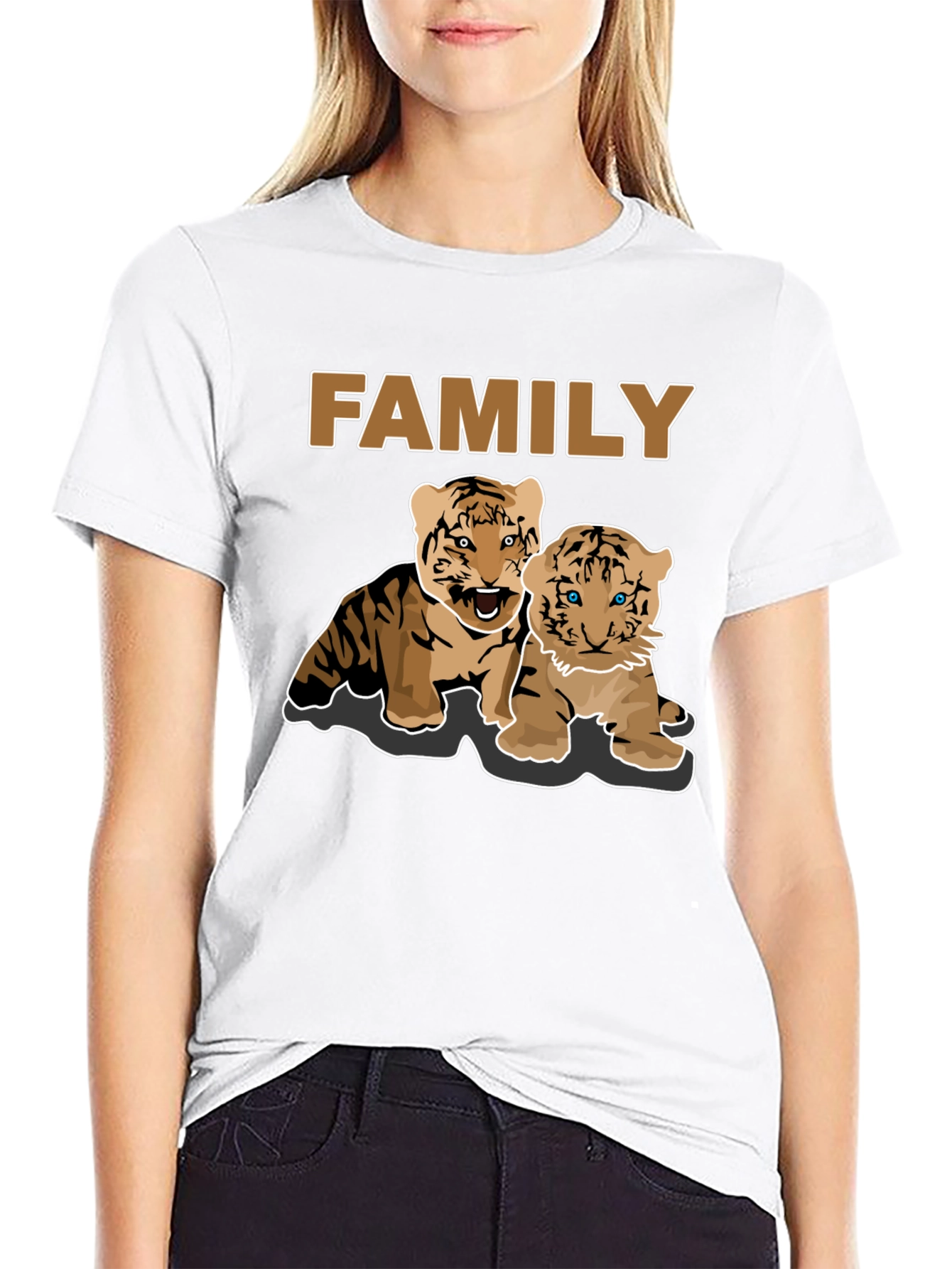 Tiger Family Graphic T-Shirt