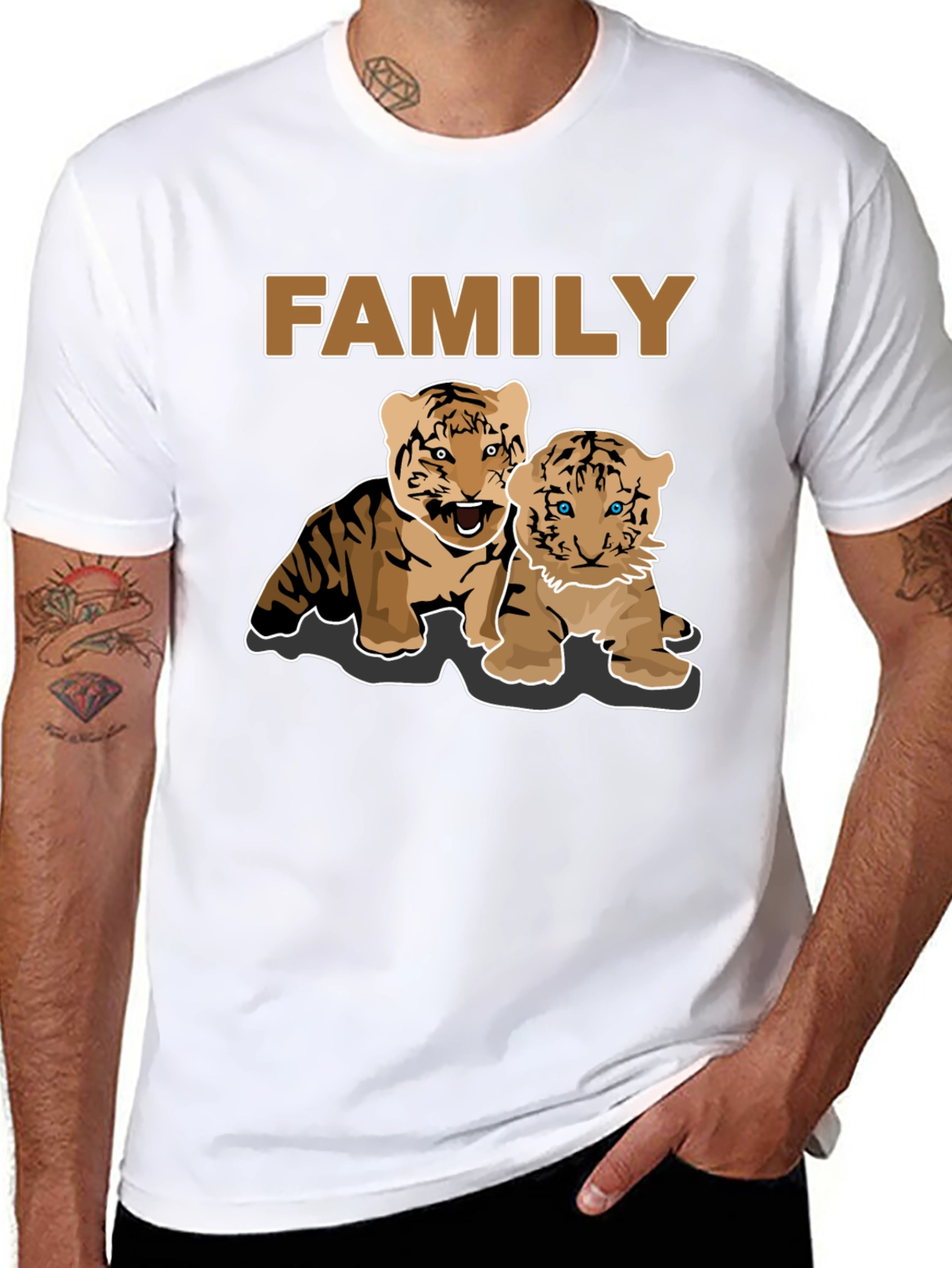Tiger Family Graphic T-Shirt