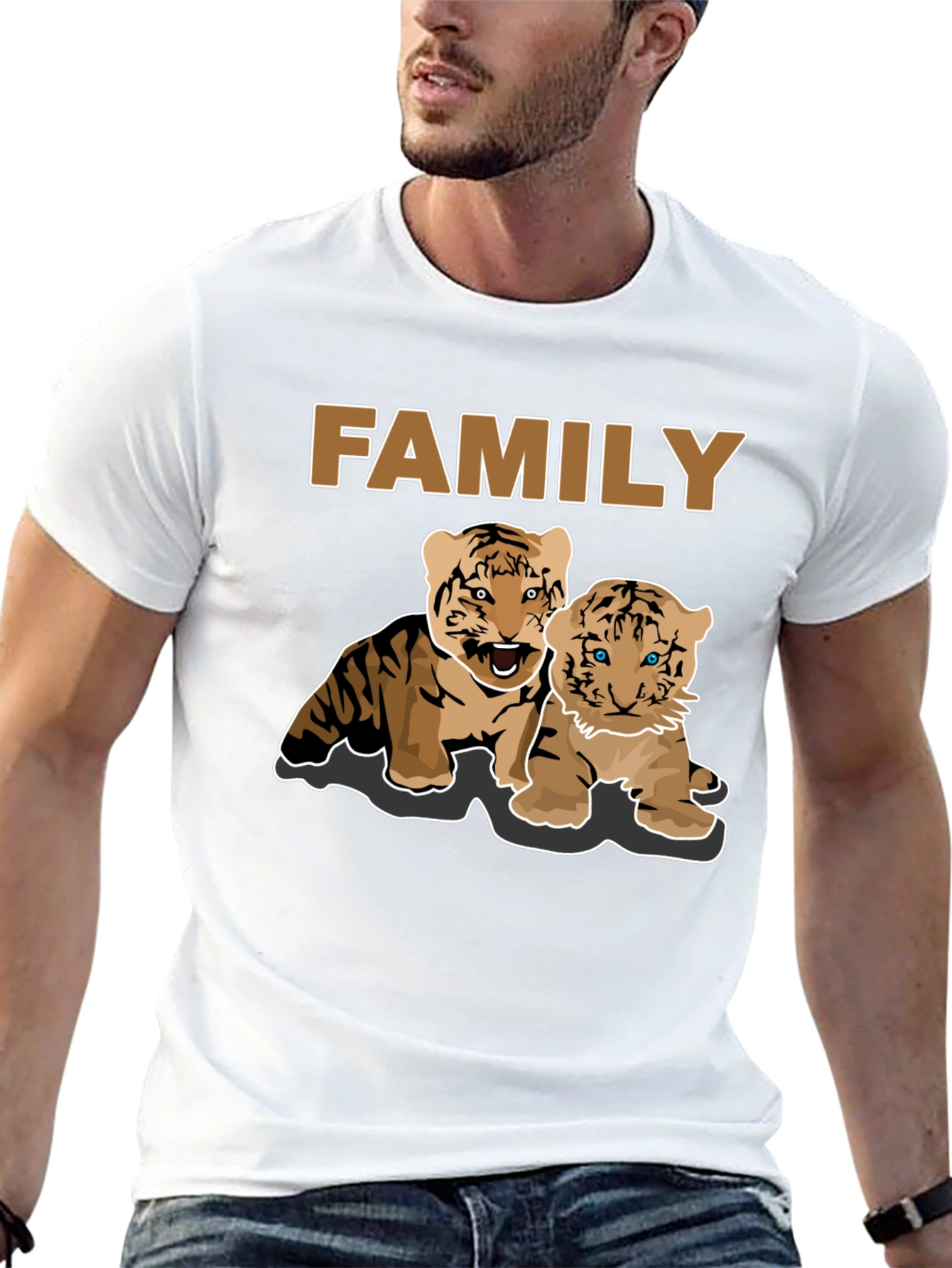 Tiger Family Graphic T-Shirt