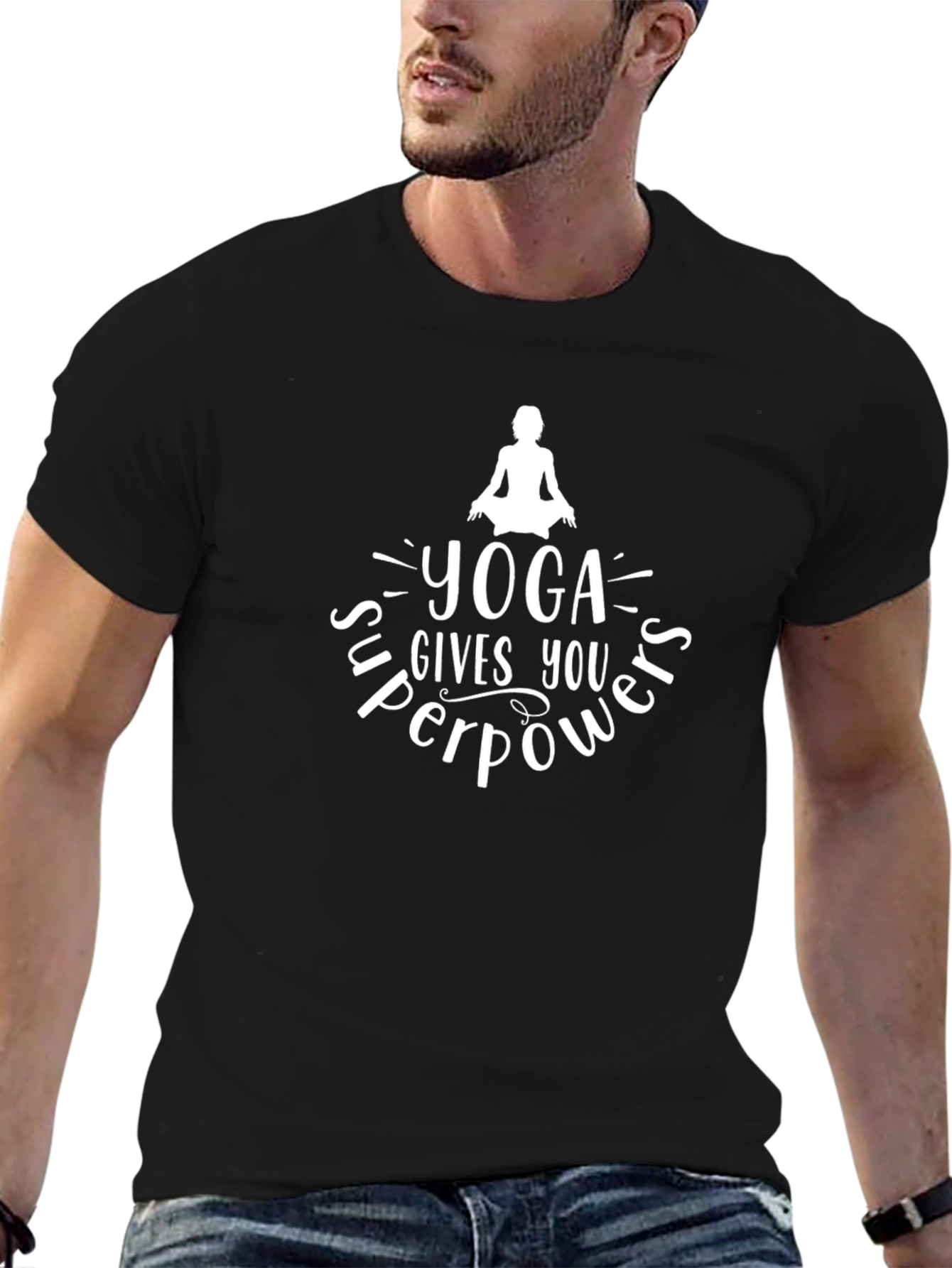 Yoga Superpowers Graphic Tee - Mens