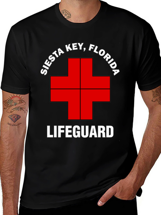 Siesta Key Lifeguard T-Shirt - Florida Beach Tee