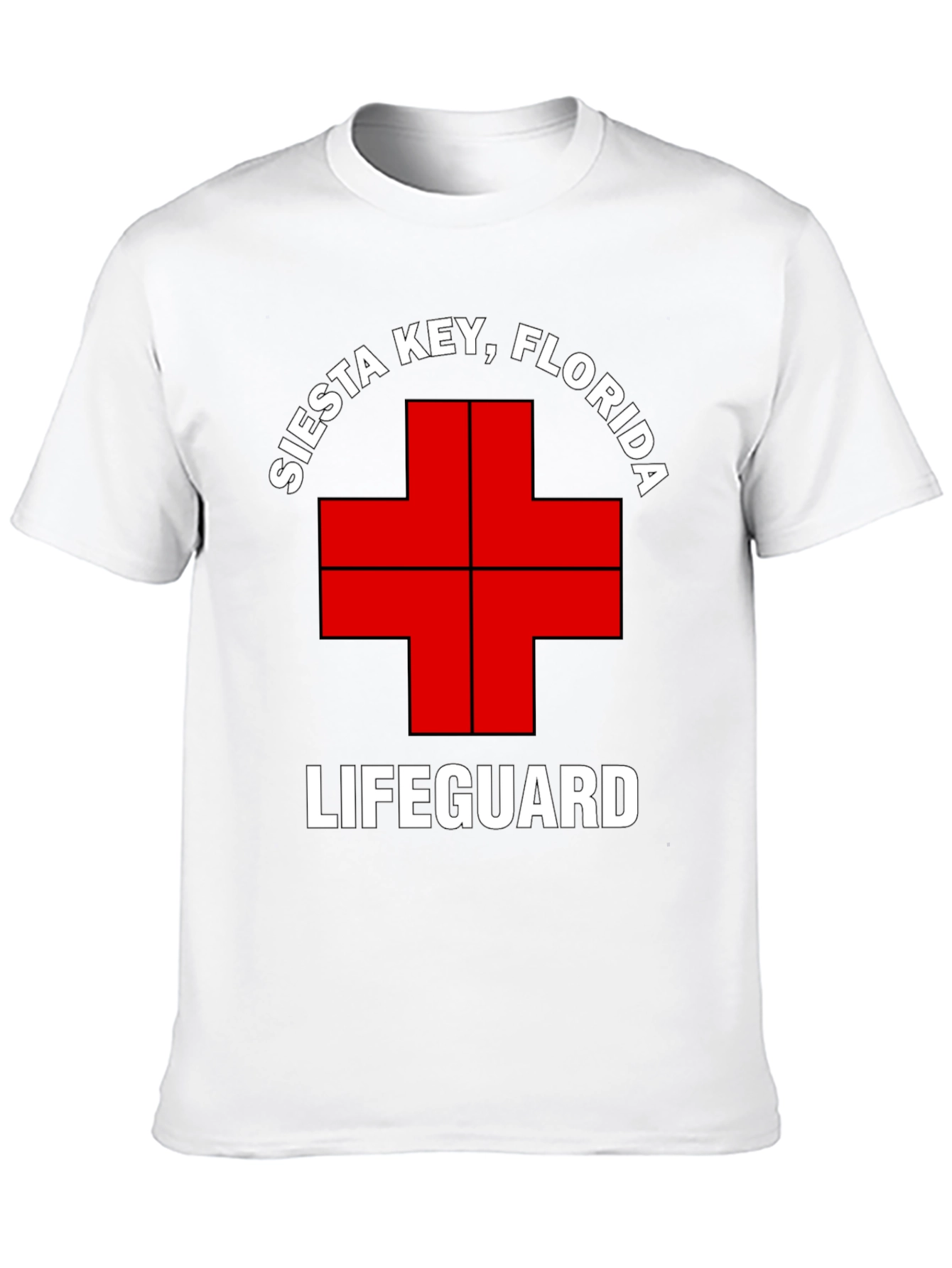 Siesta Key Lifeguard T-Shirt - Florida Beach Tee