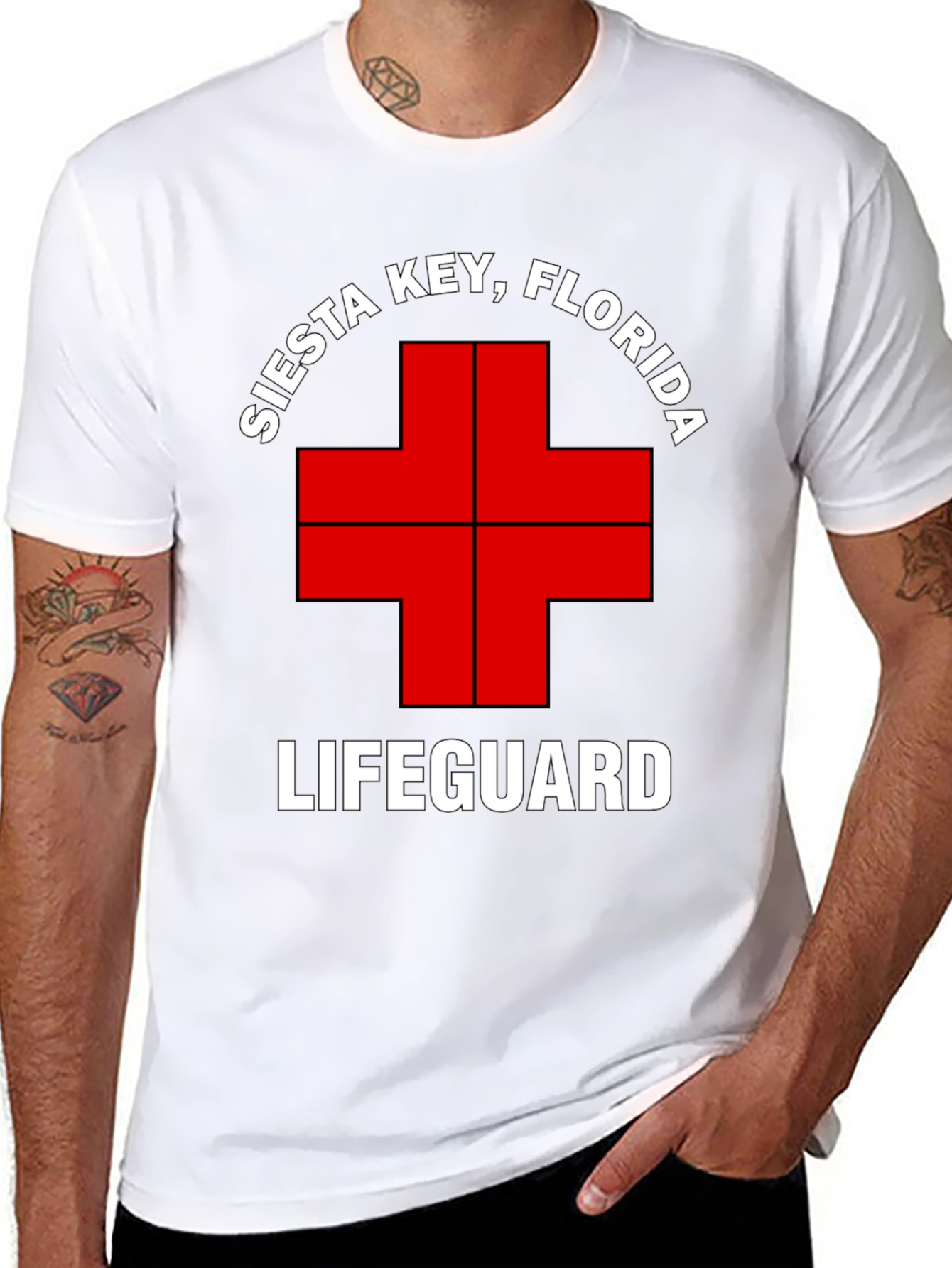 Siesta Key Lifeguard T-Shirt - Florida Beach Tee
