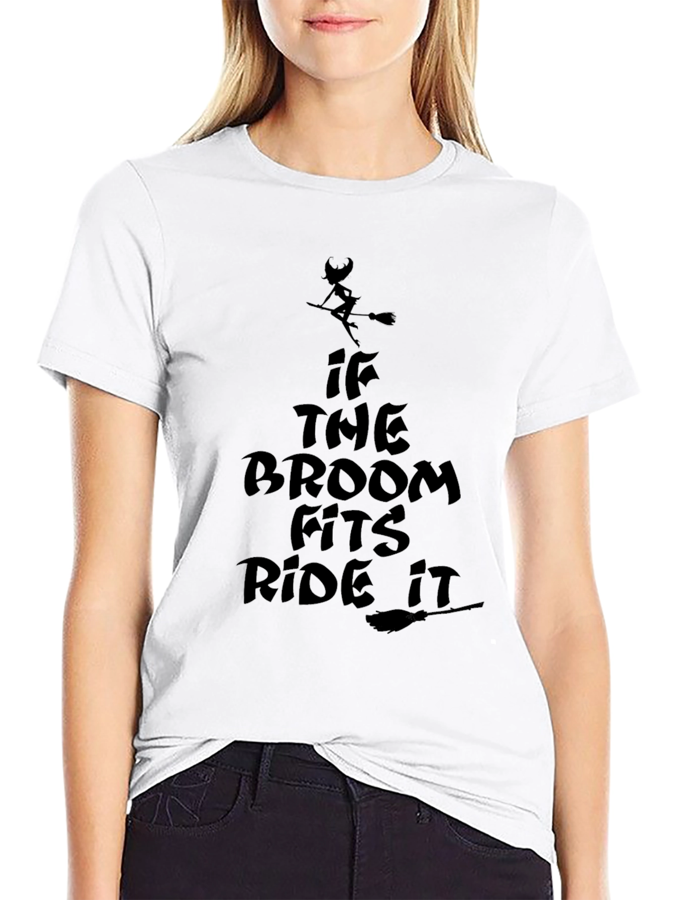 Witch Broomstick Ride T-Shirt - Halloween Style