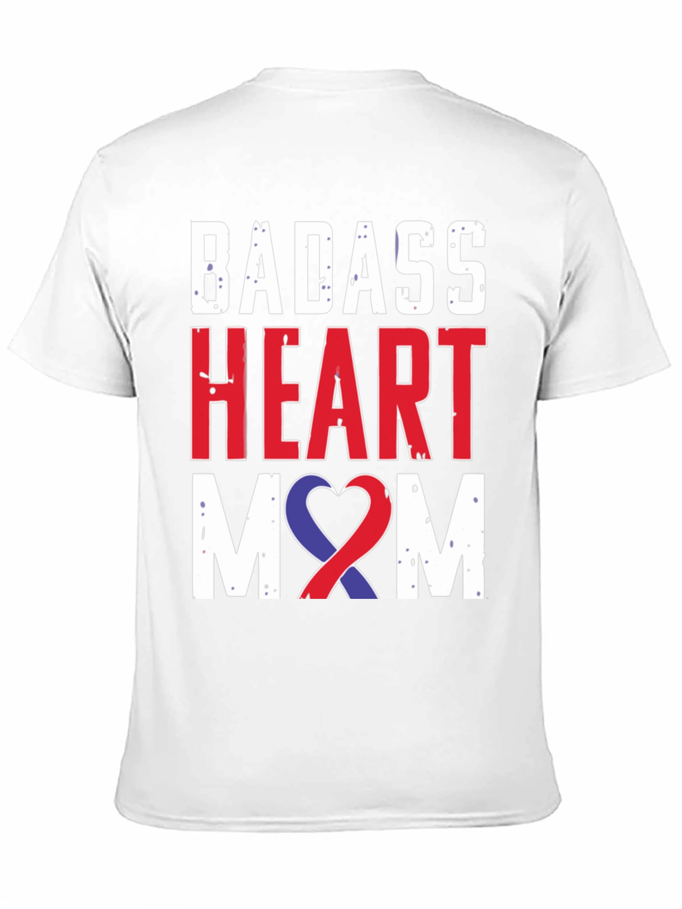 Badass Heart Mom Graphic Tee - Awareness Ribbon