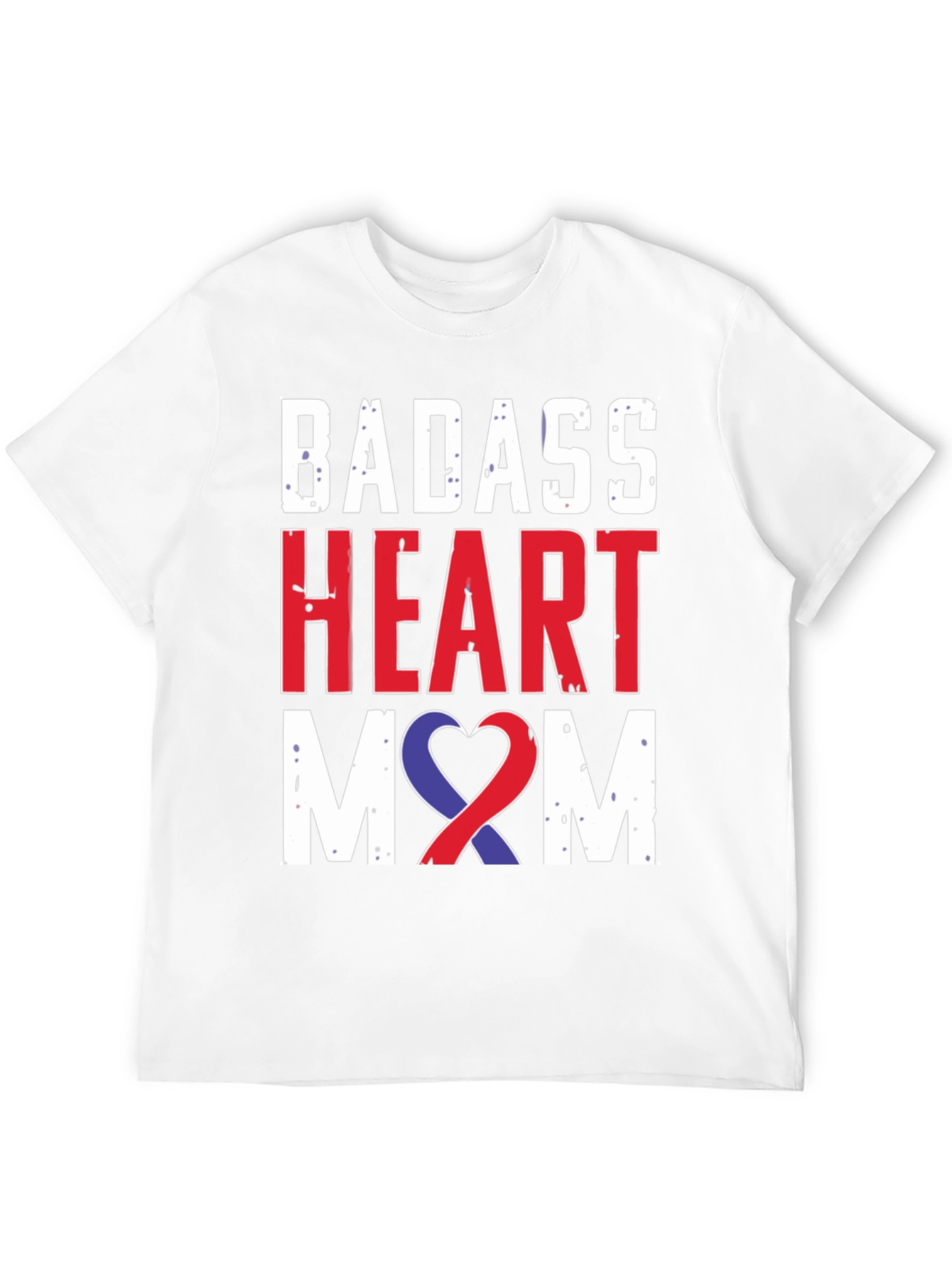 Badass Heart Mom Graphic Tee - Awareness Ribbon