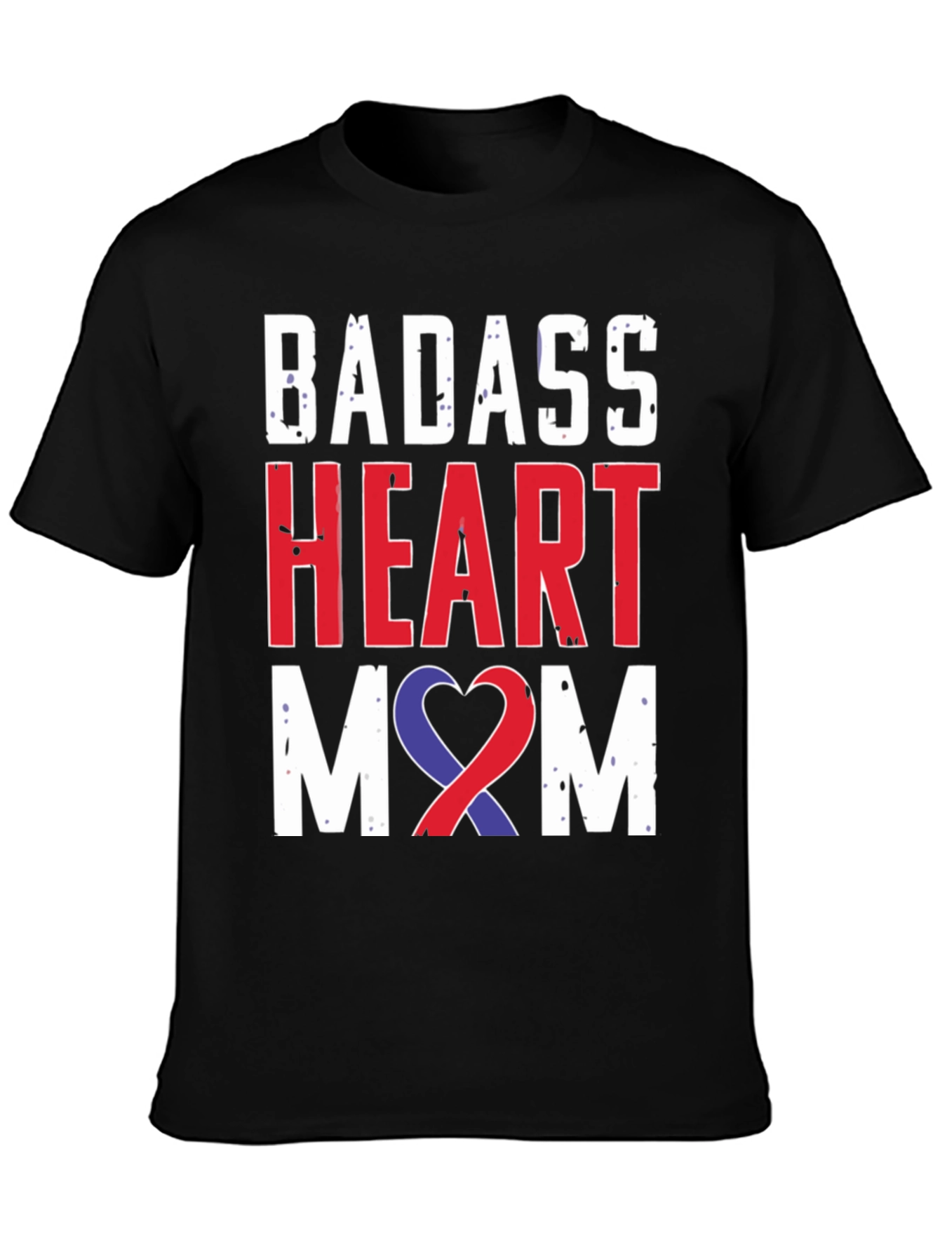 Badass Heart Mom Graphic Tee - Awareness Ribbon