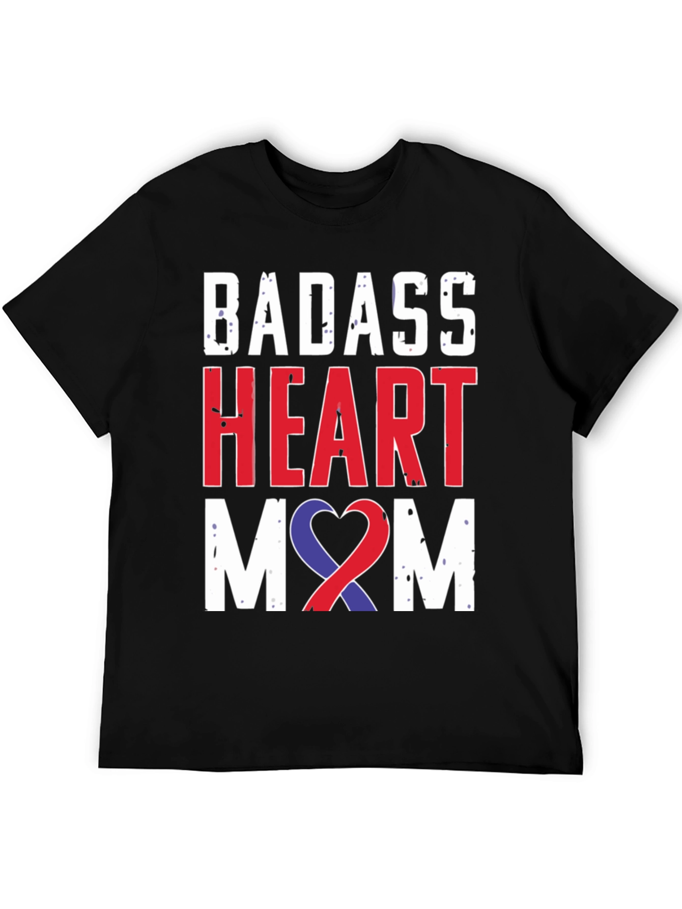 Badass Heart Mom Graphic Tee - Awareness Ribbon
