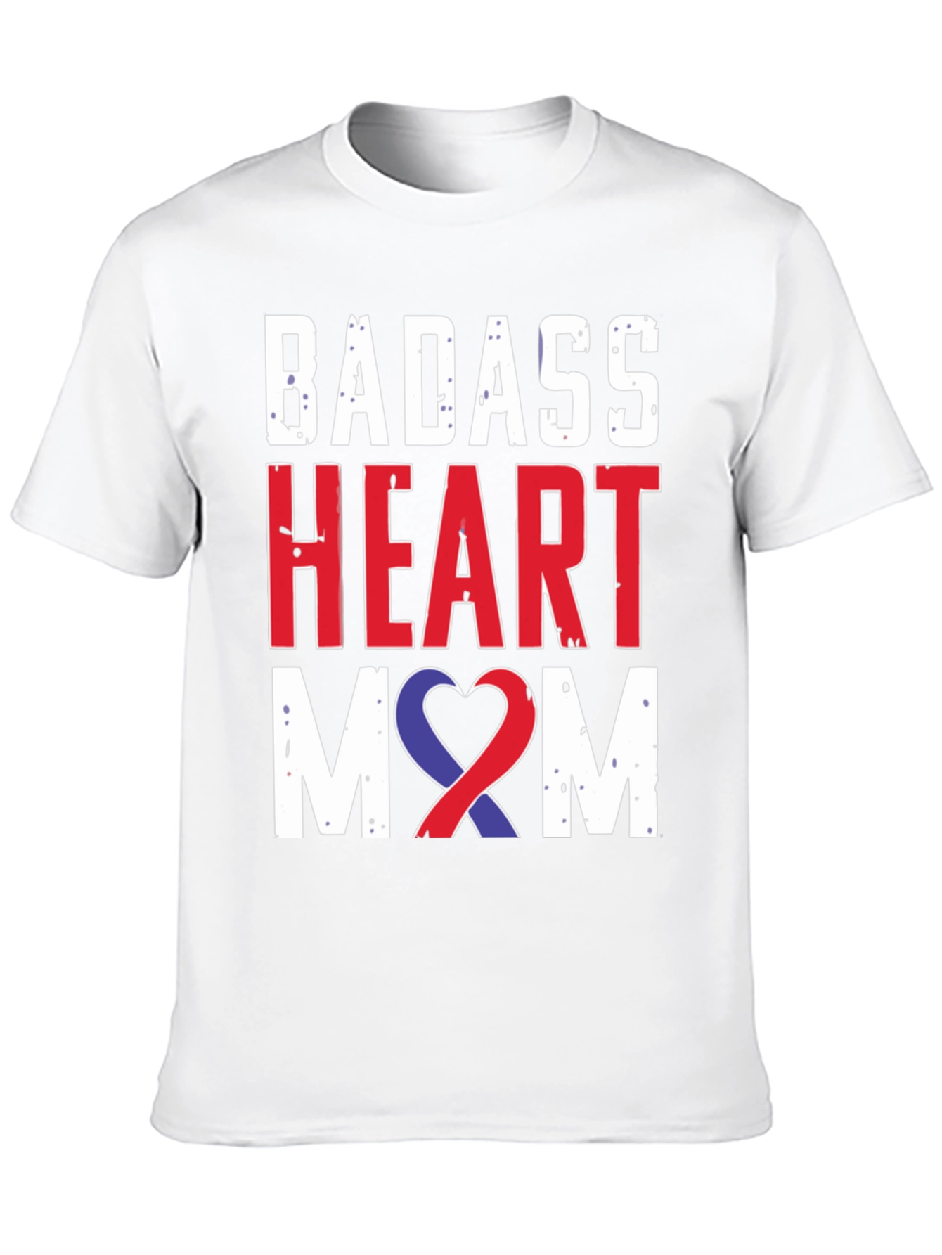 Badass Heart Mom Graphic Tee - Awareness Ribbon
