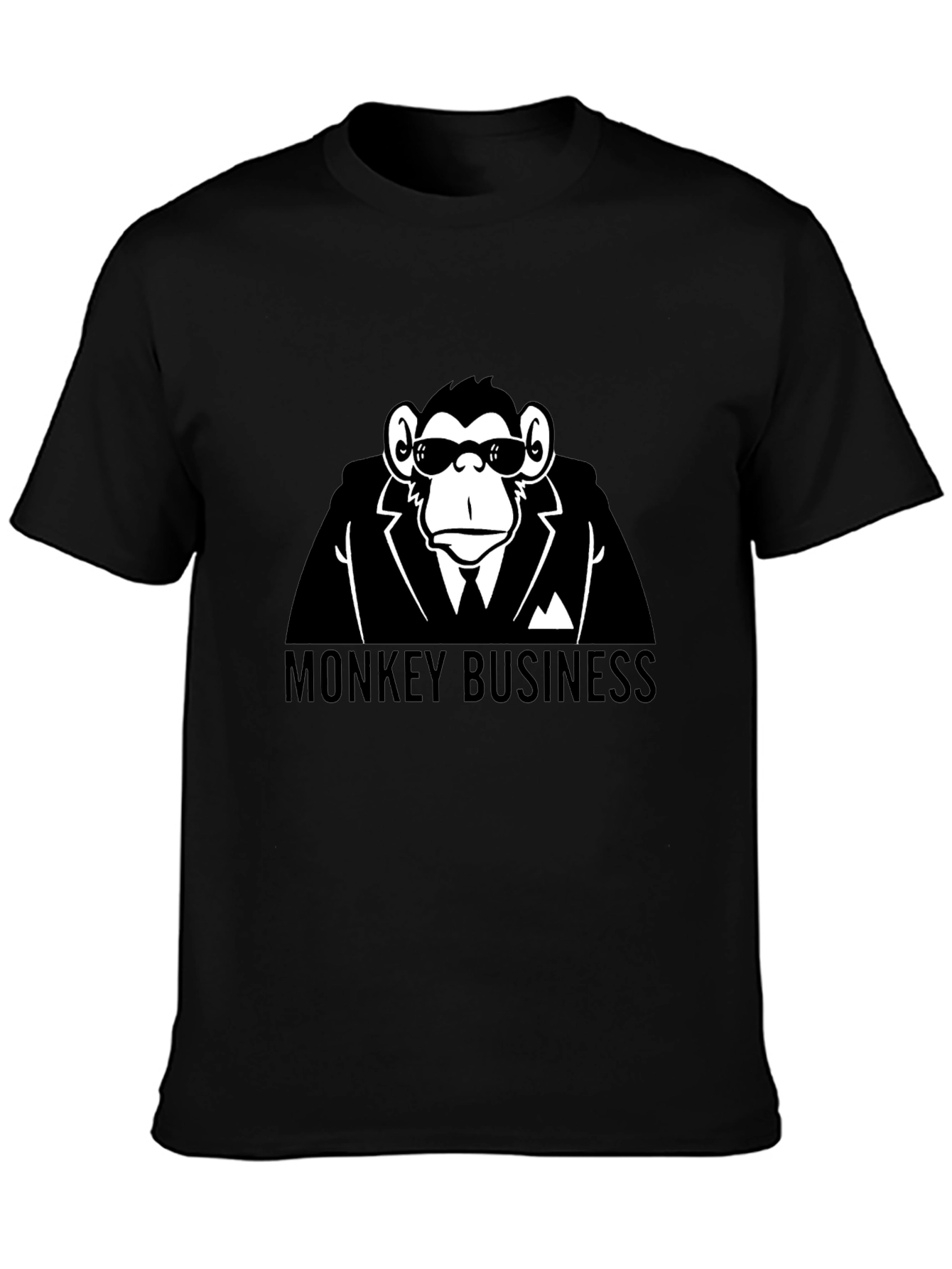 Monkey Business Black T-Shirt - Funny Graphic Tee