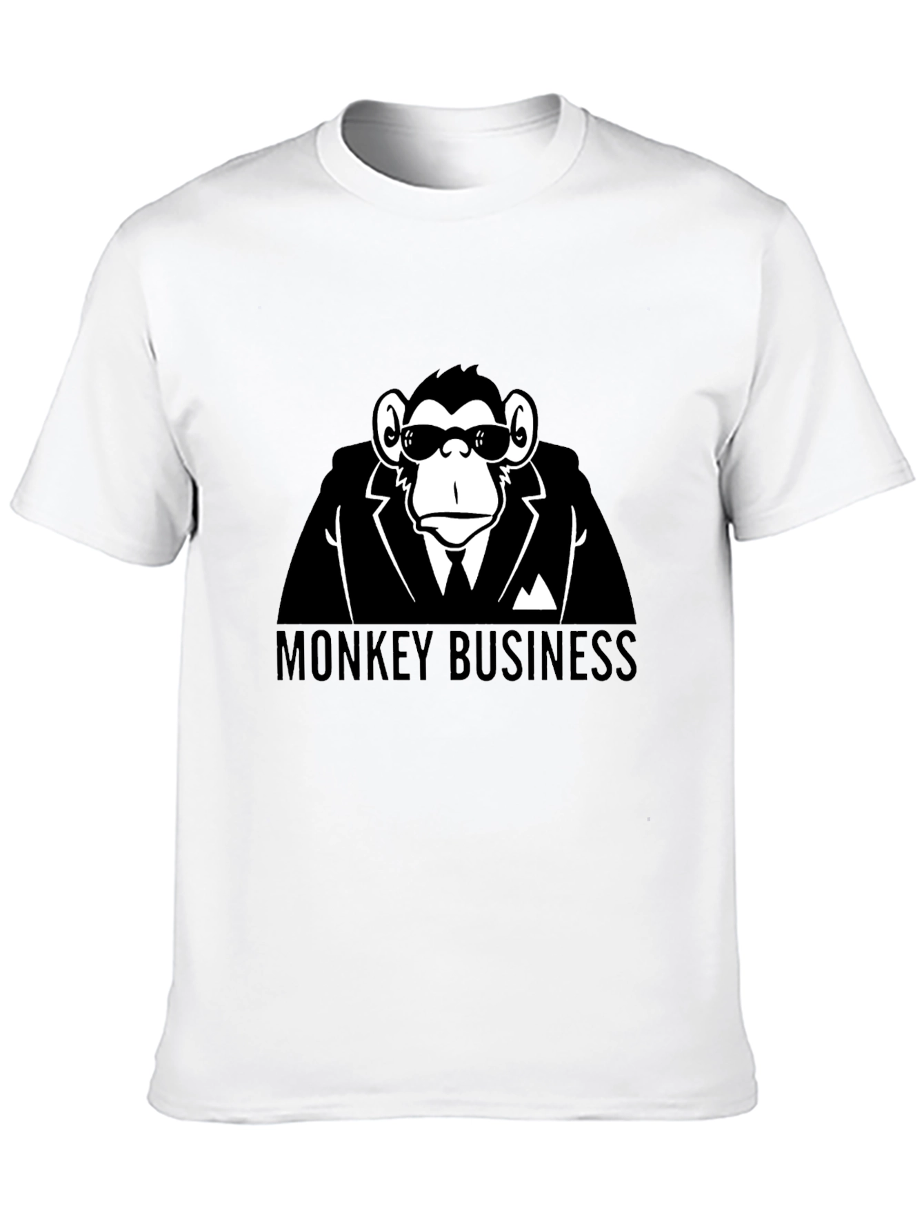 Monkey Business Black T-Shirt - Funny Graphic Tee