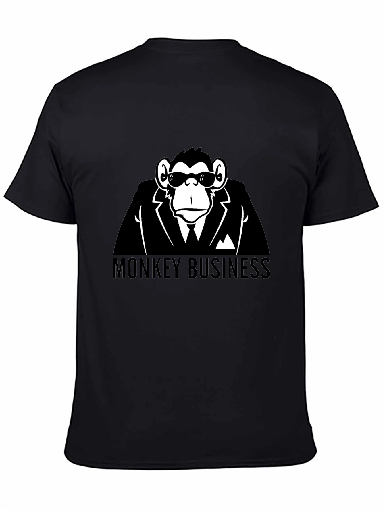 Monkey Business Black T-Shirt - Funny Graphic Tee