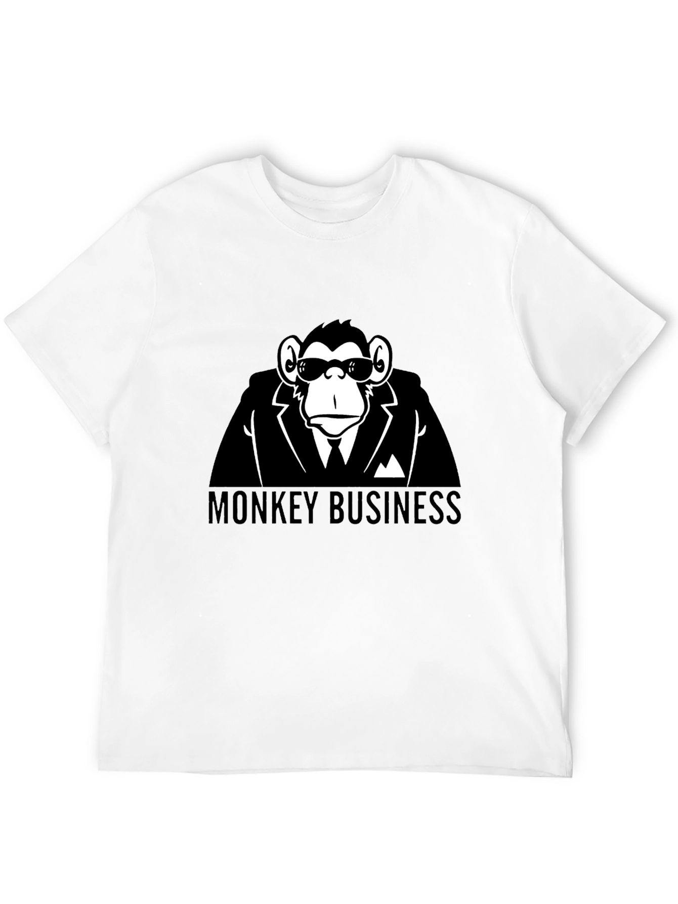 Monkey Business Black T-Shirt - Funny Graphic Tee