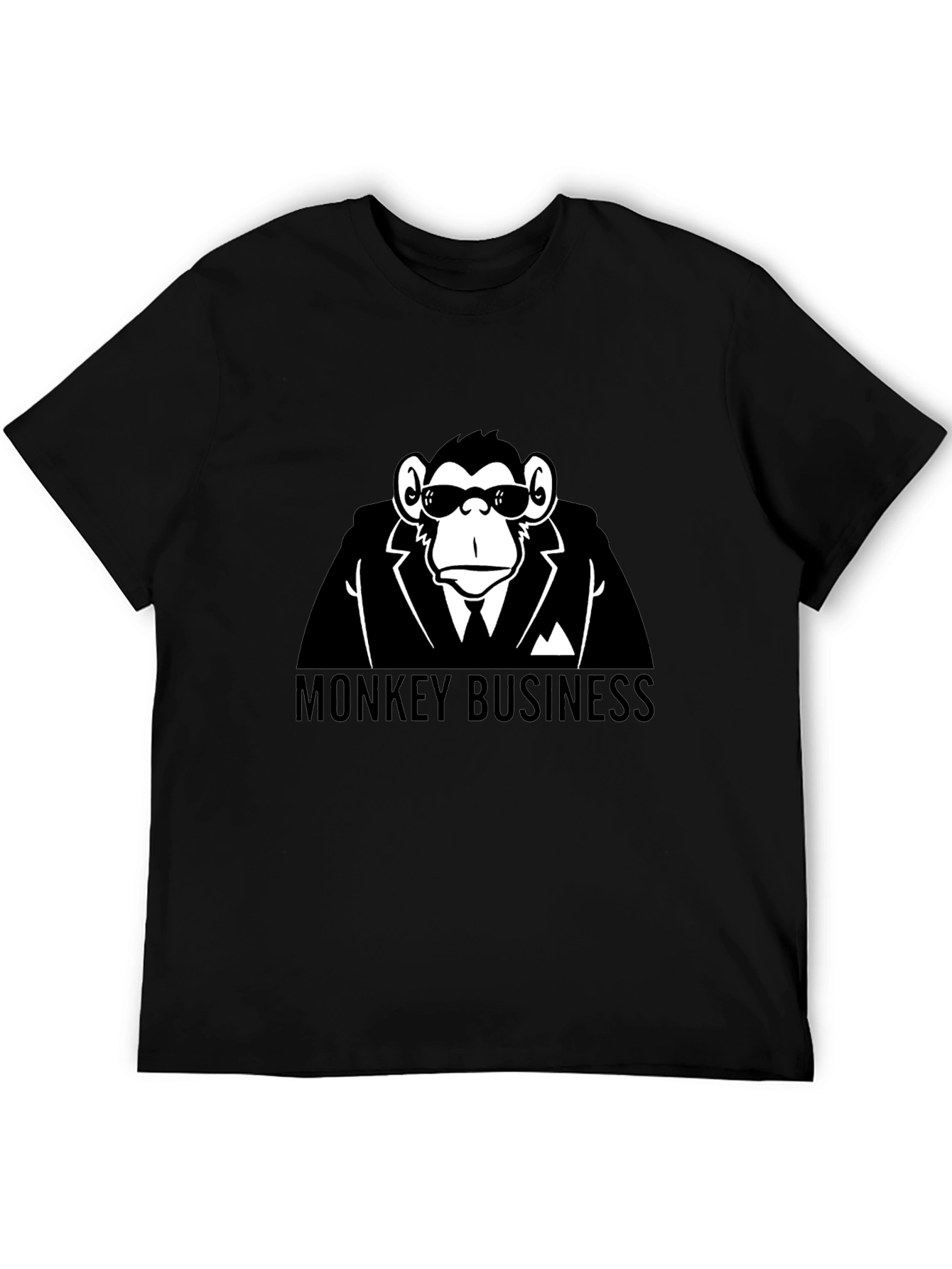 Monkey Business Black T-Shirt - Funny Graphic Tee