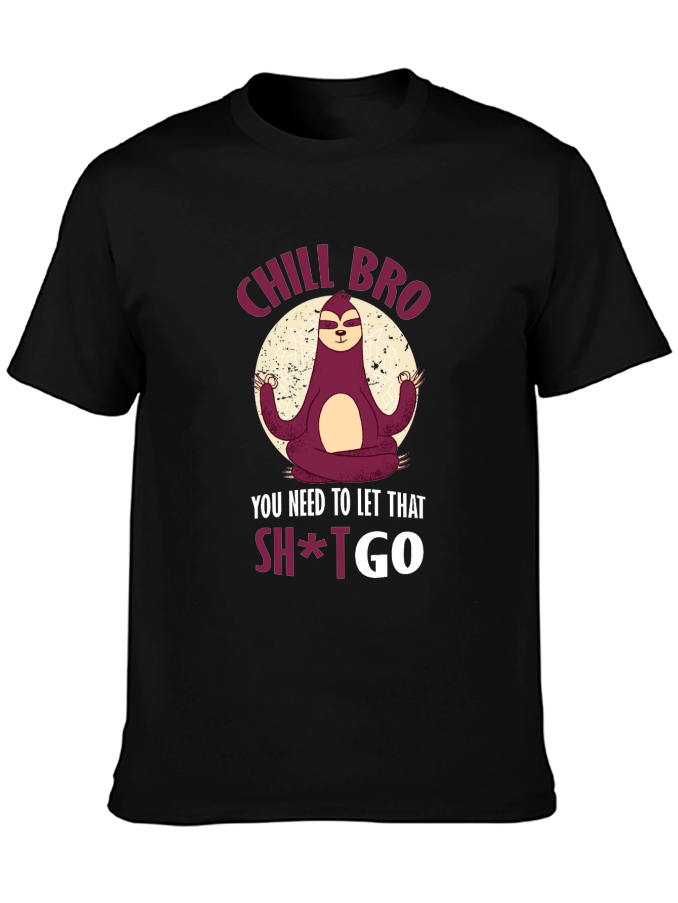 Chill Bro Sloth Meditation T-Shirt