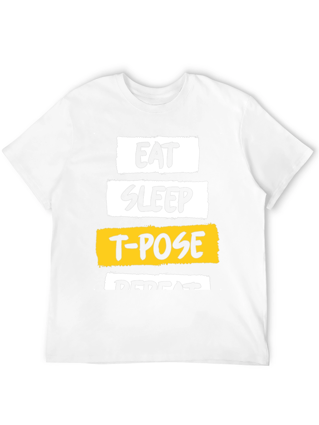 Eat Sleep T-Pose Repeat Graphic Tee