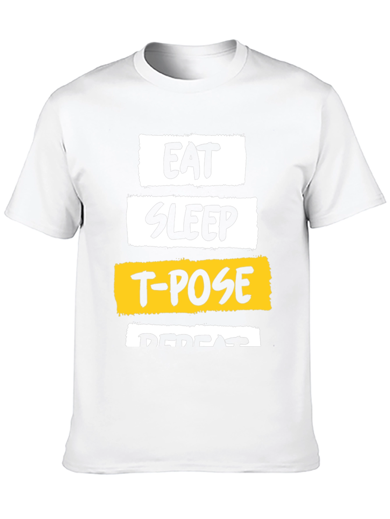 Eat Sleep T-Pose Repeat Graphic Tee