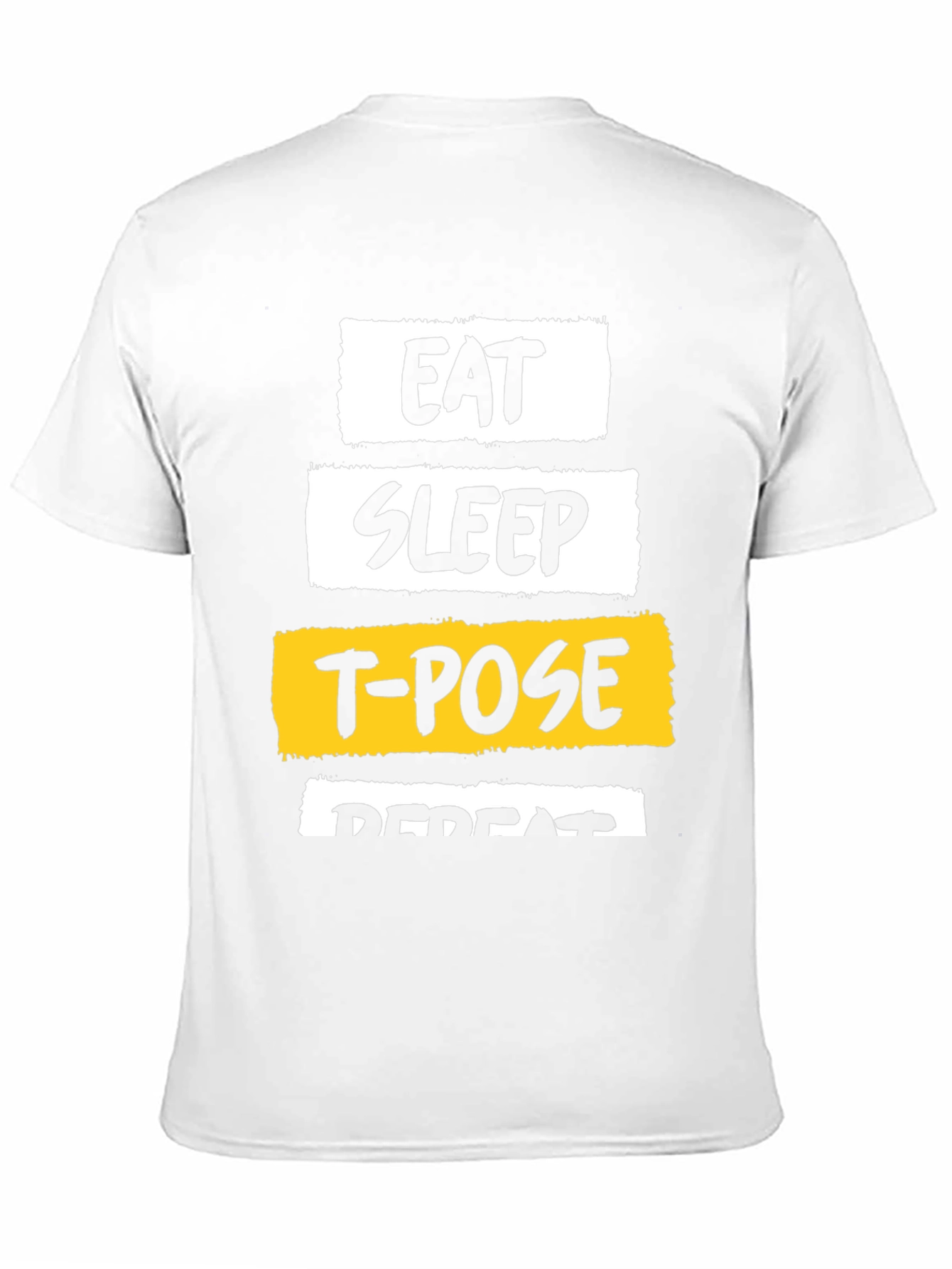 Eat Sleep T-Pose Repeat Graphic Tee
