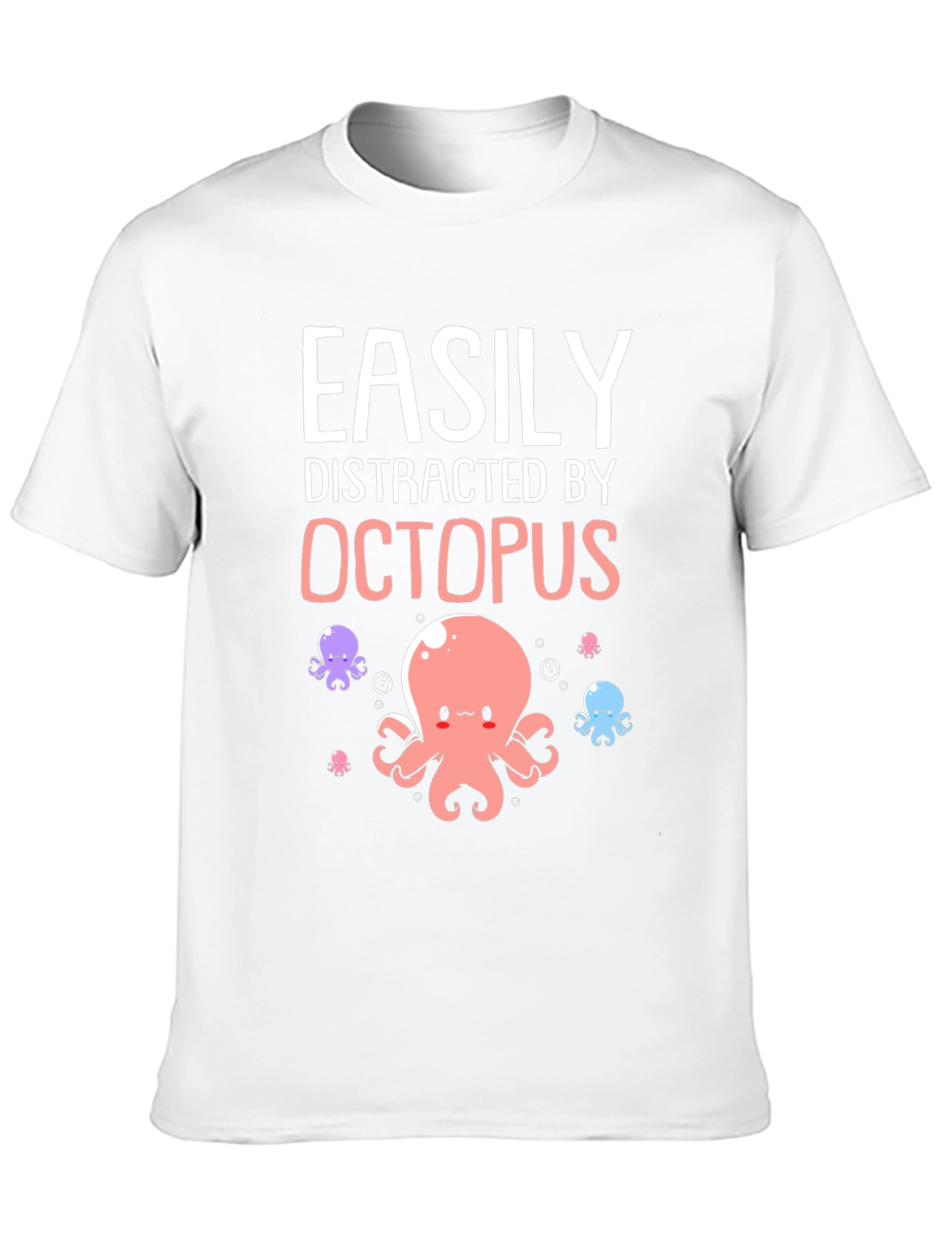 Easily Distracted By Octopus Graphic T-Shirt