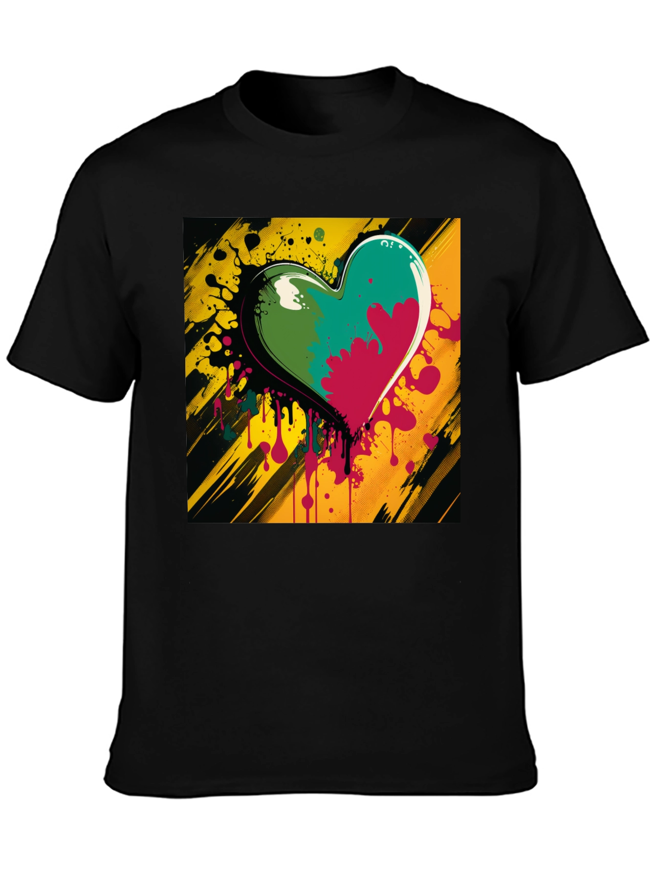 Colorful Heart Graphic Tee