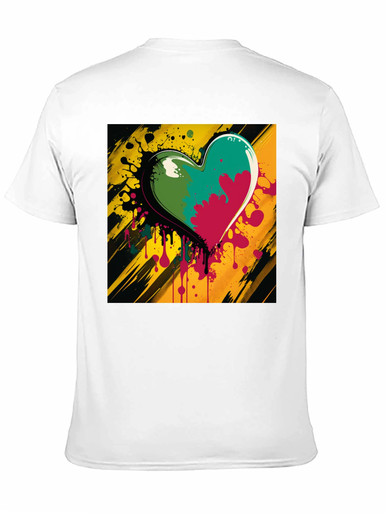 Colorful Heart Graphic Tee