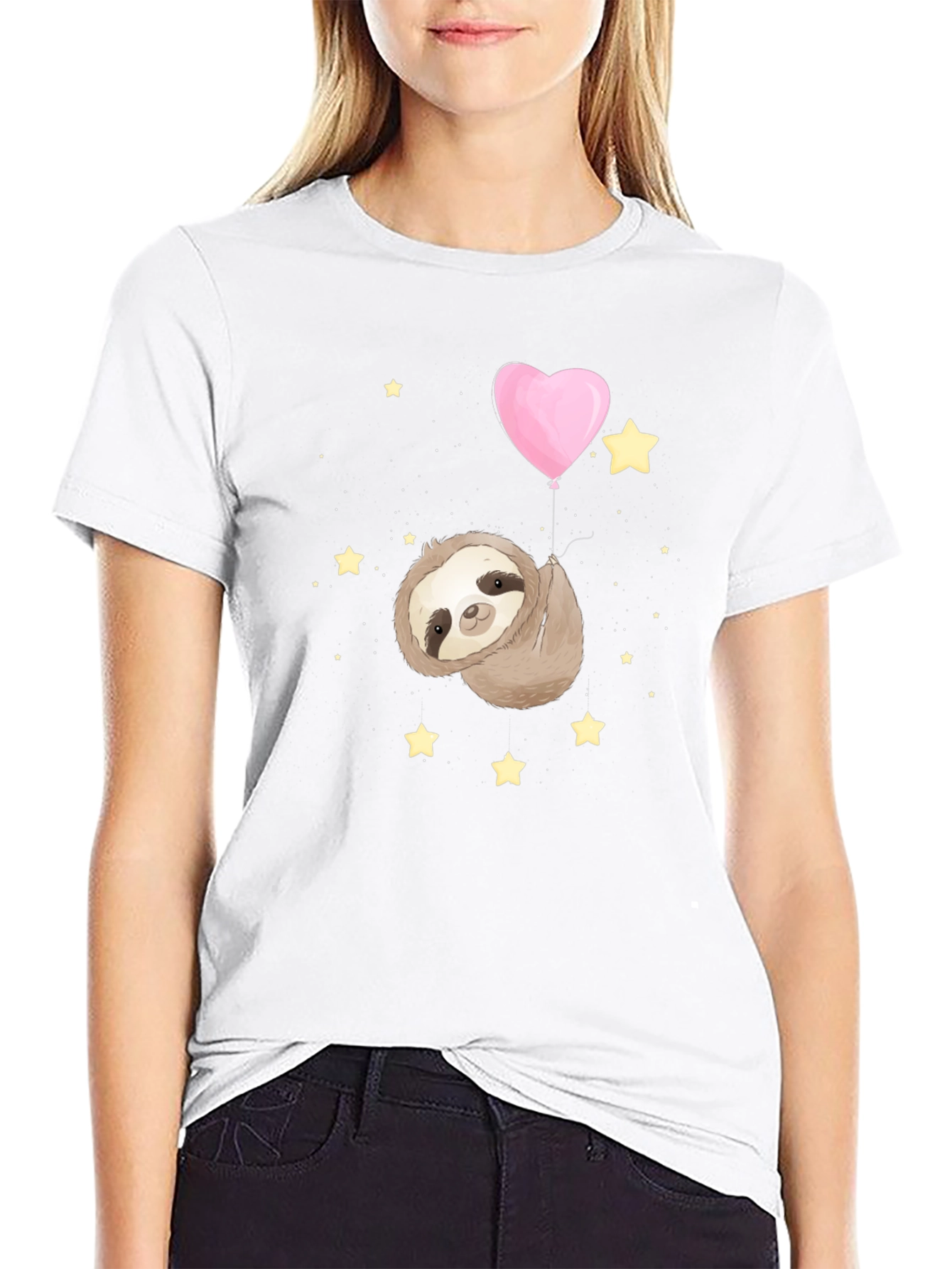 Sloth Heart Balloon T-Shirt