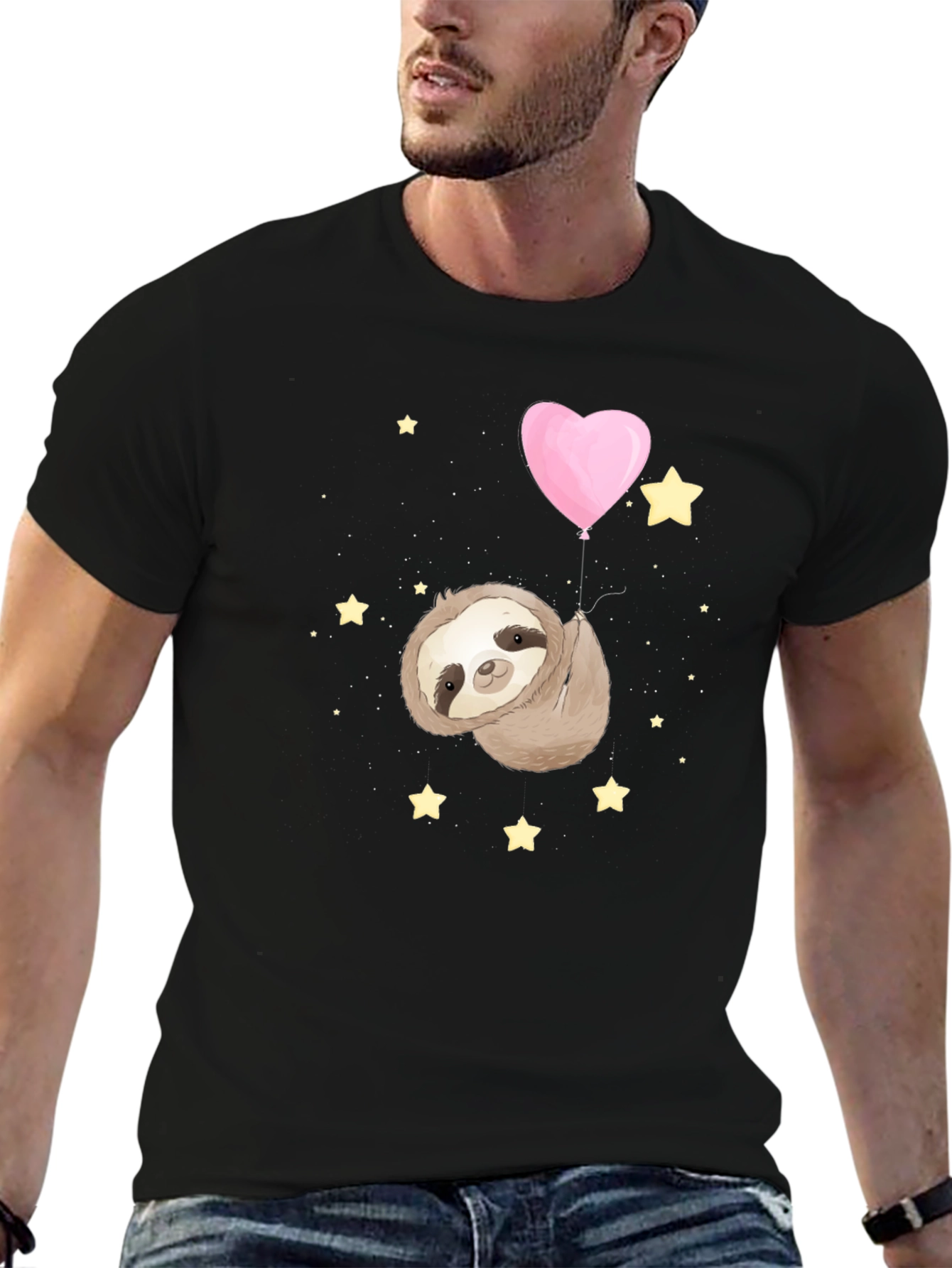 Sloth Heart Balloon T-Shirt