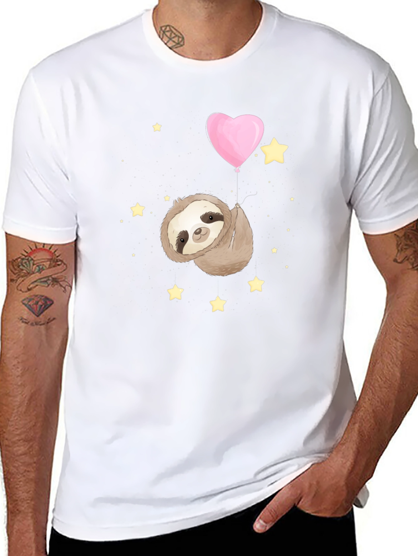 Sloth Heart Balloon T-Shirt