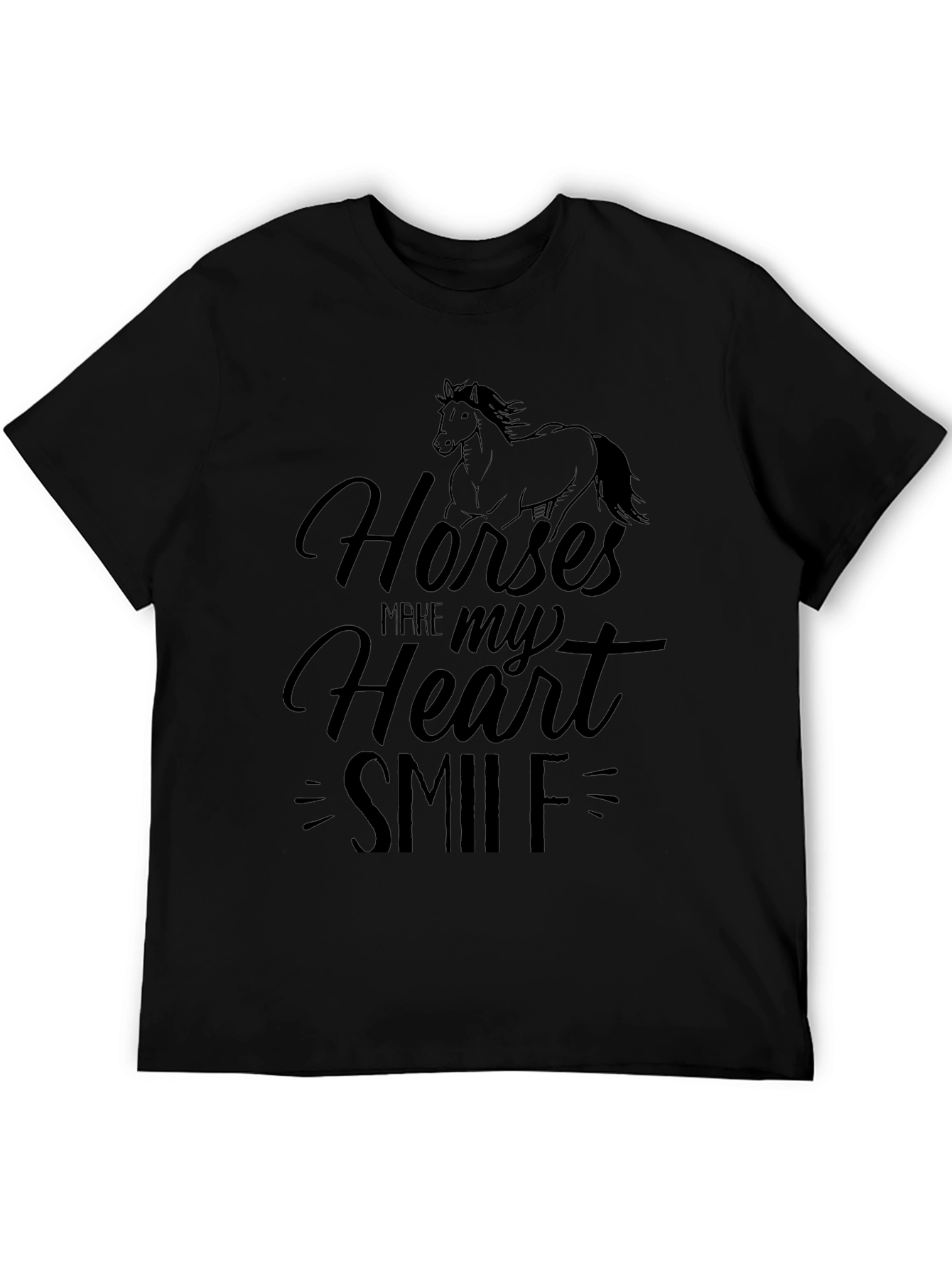 Horses Make My Heart Smile Graphic Tee