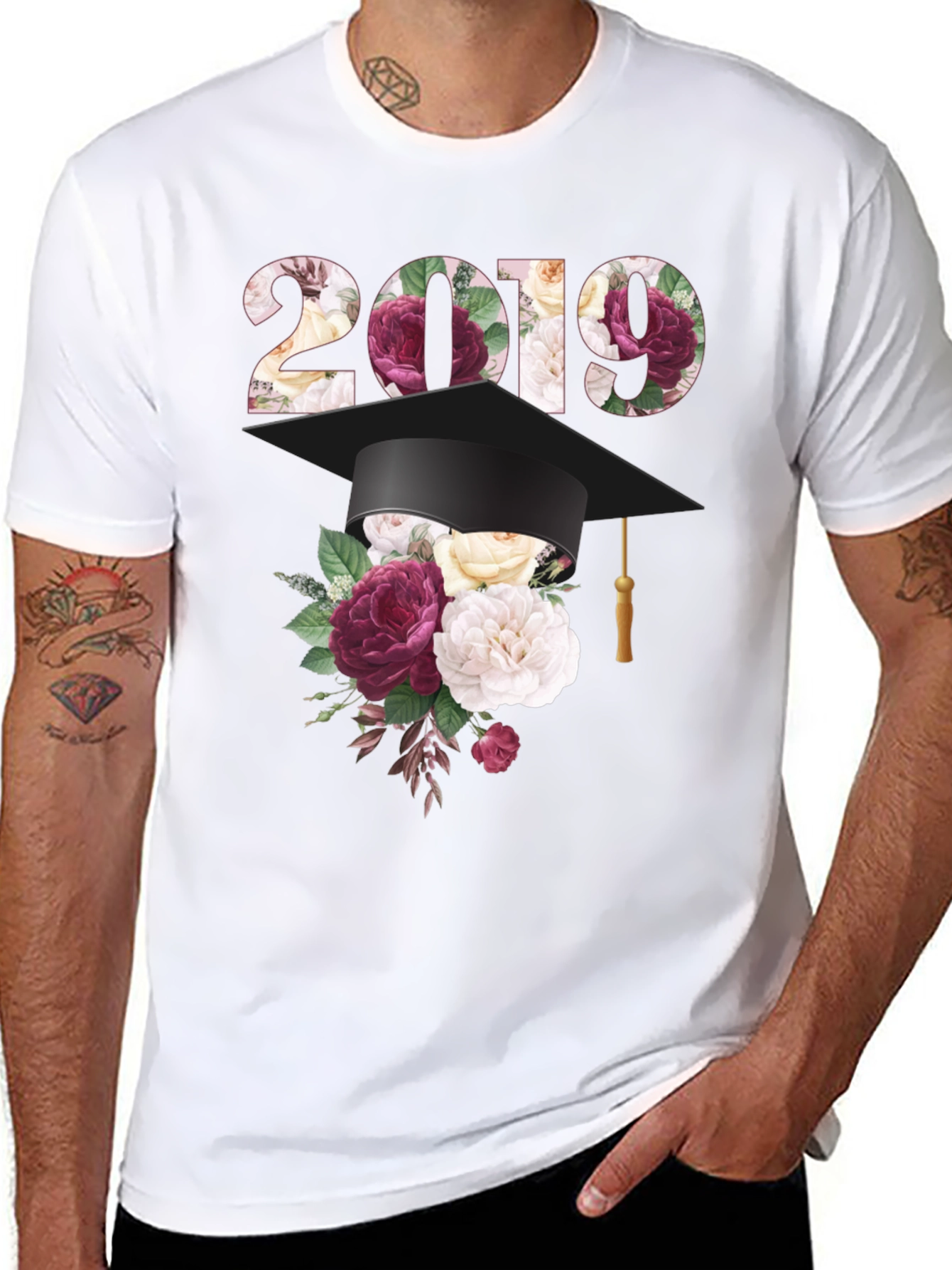 Floral 2019 Graduation T-Shirt