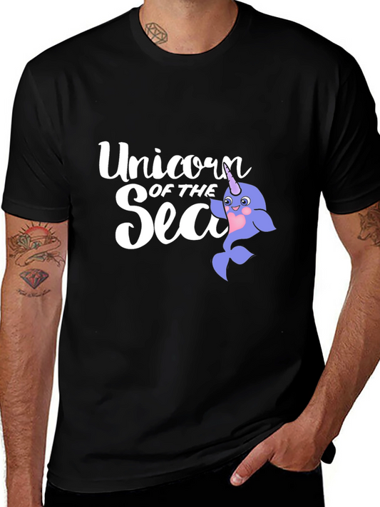 Unicorn of the Sea T-Shirt - Novelty Narwhal Tee