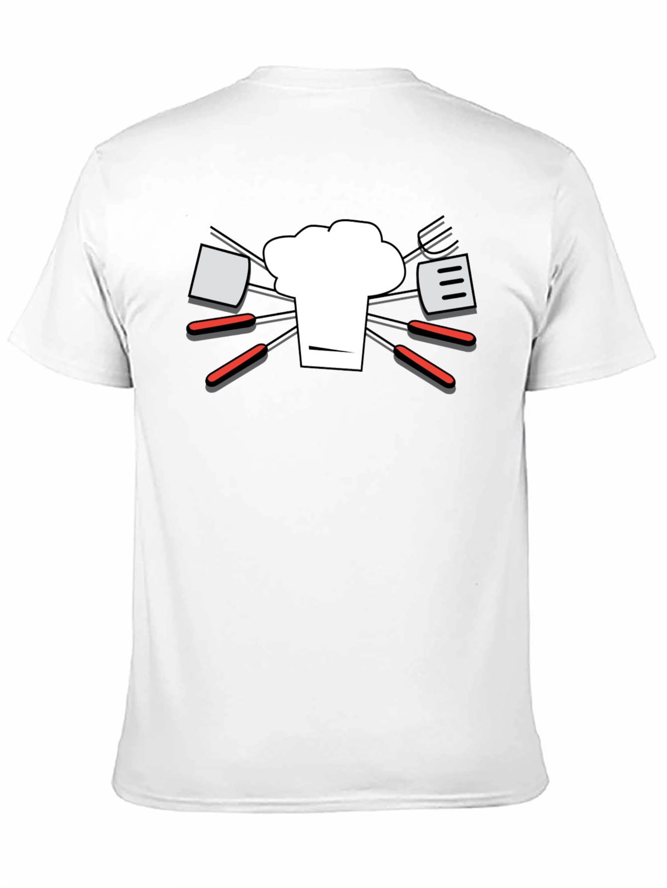 Chef Hat & BBQ Tools Graphic T-Shirt