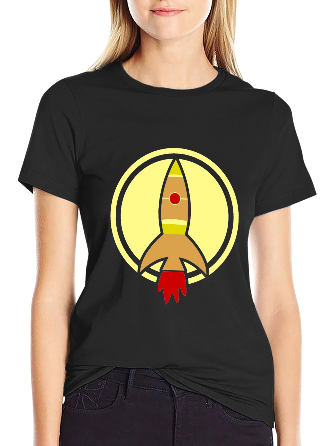 Rocket Circle T-Shirt - Futuristic Design