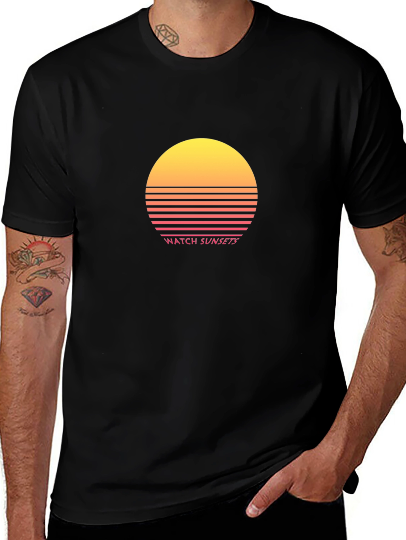 Retro Sunset T-Shirt - Watch Sunsets Design