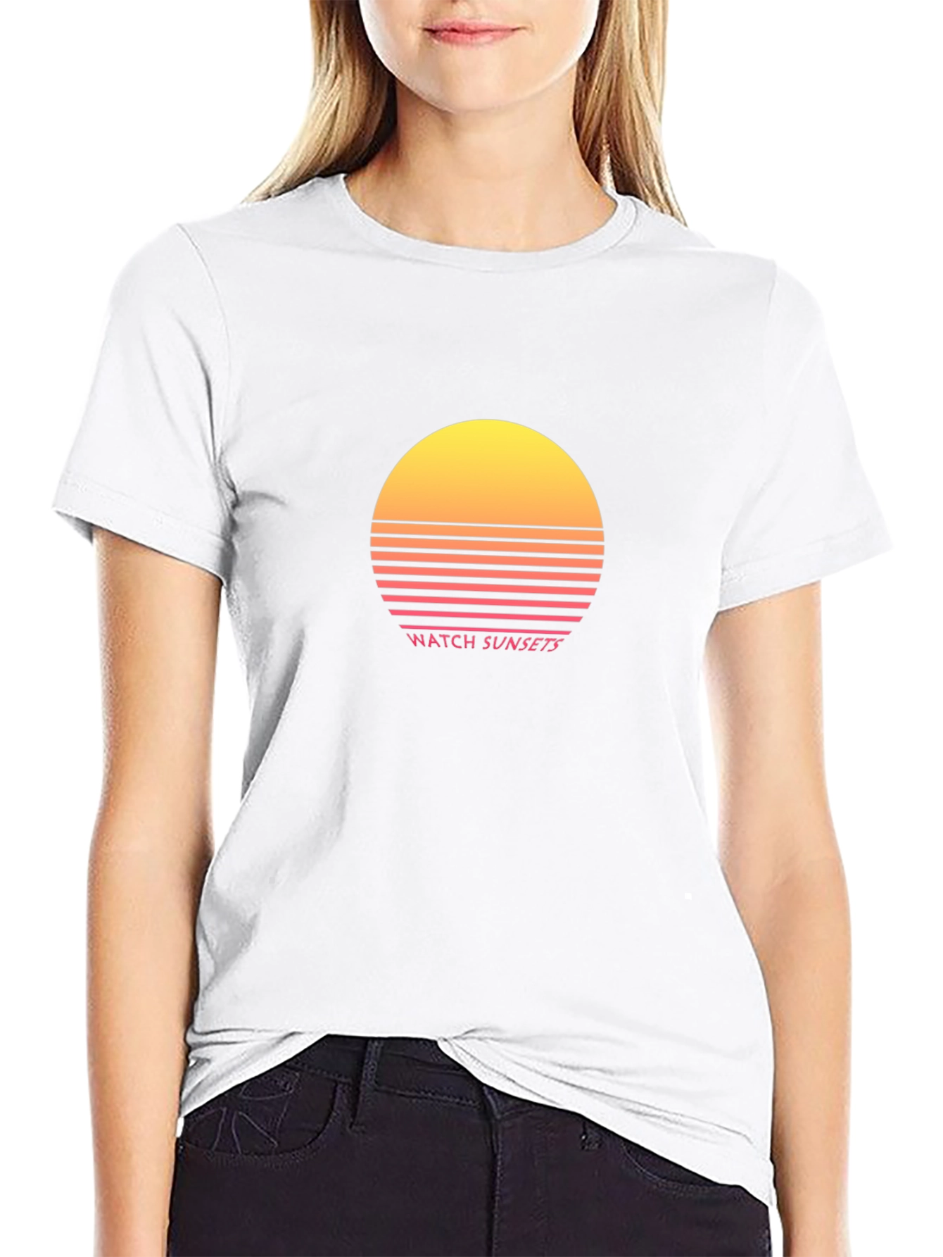 Retro Sunset T-Shirt - Watch Sunsets Design