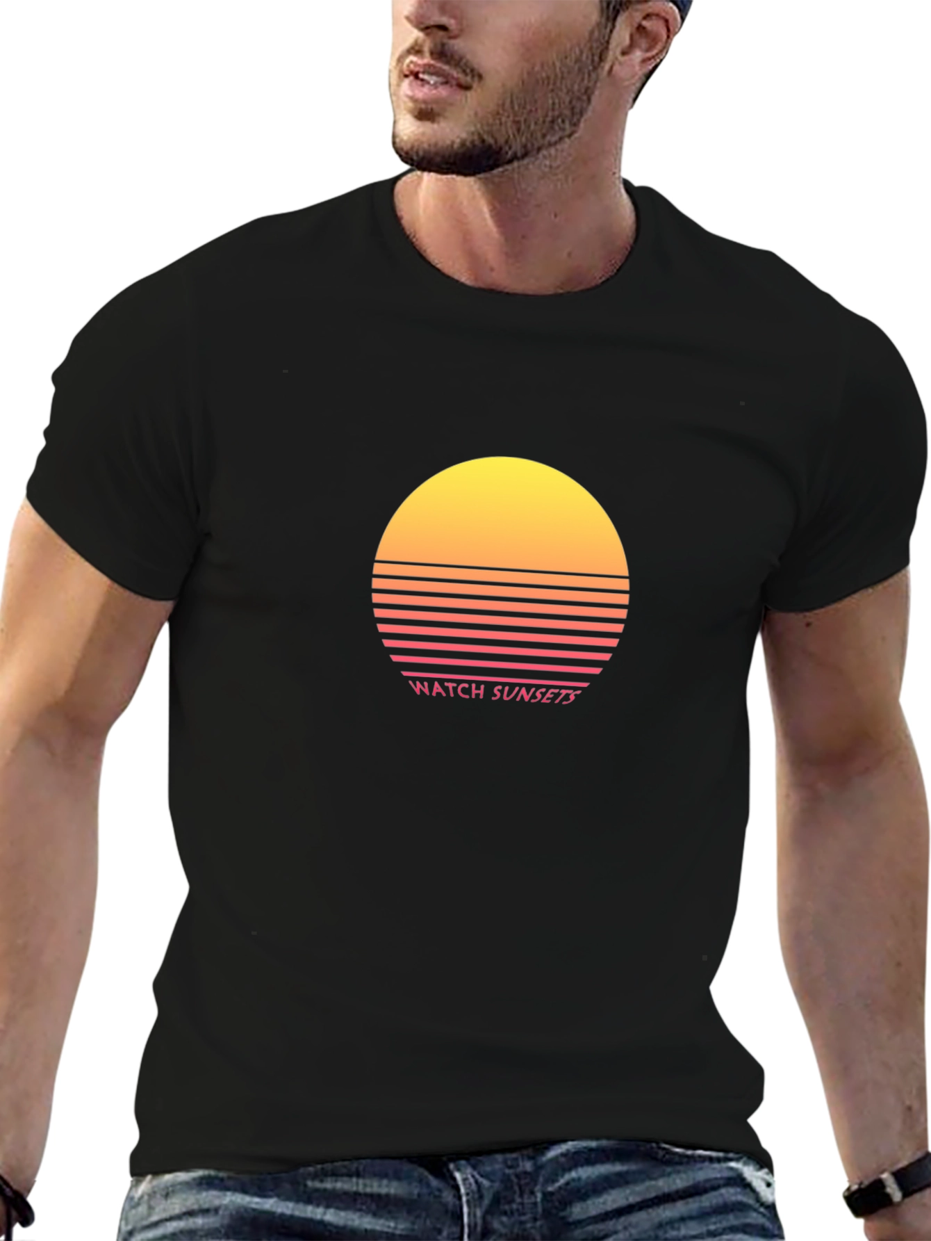 Retro Sunset T-Shirt - Watch Sunsets Design