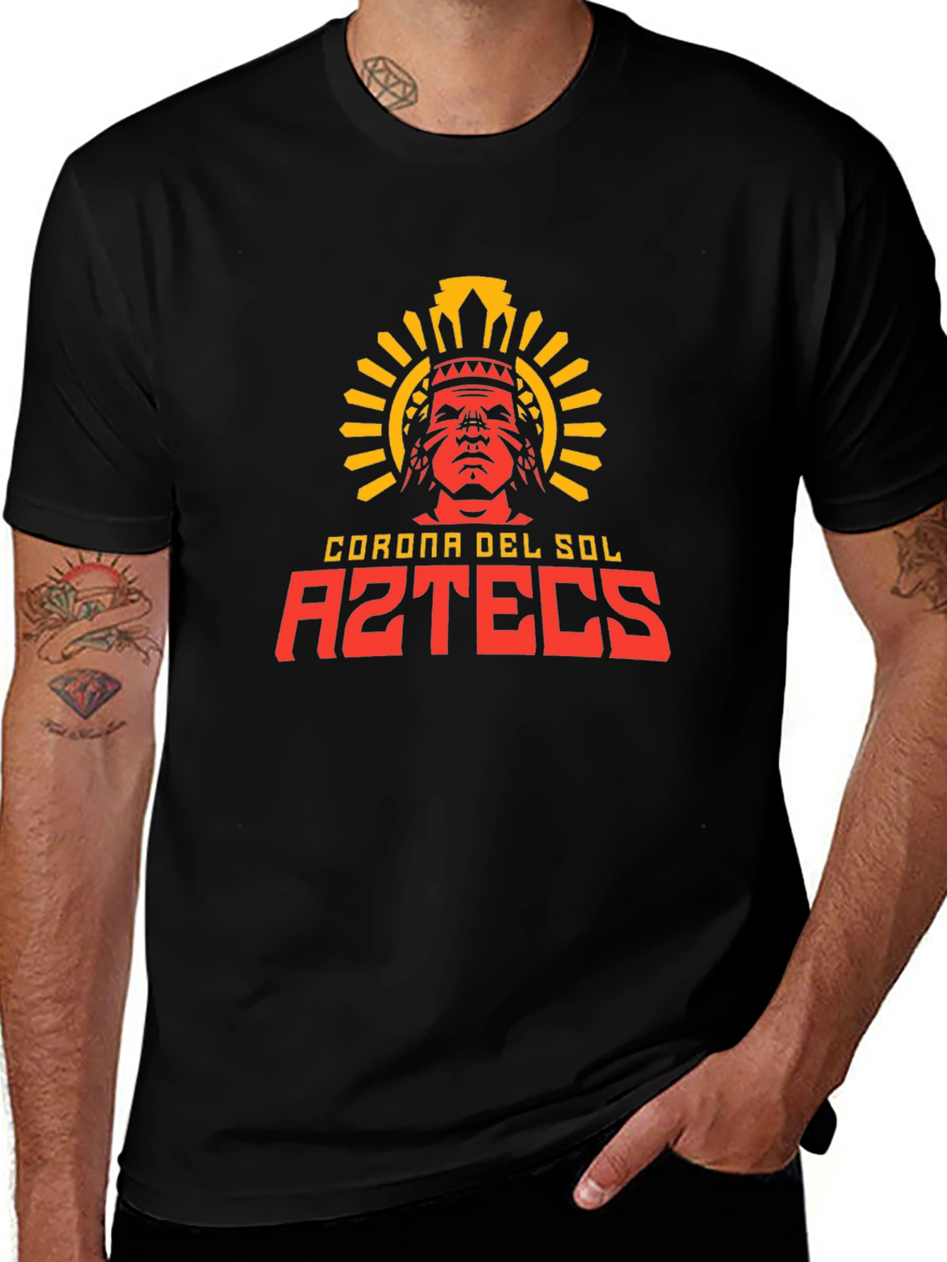 Corona Del Sol Aztecs Black T-Shirt