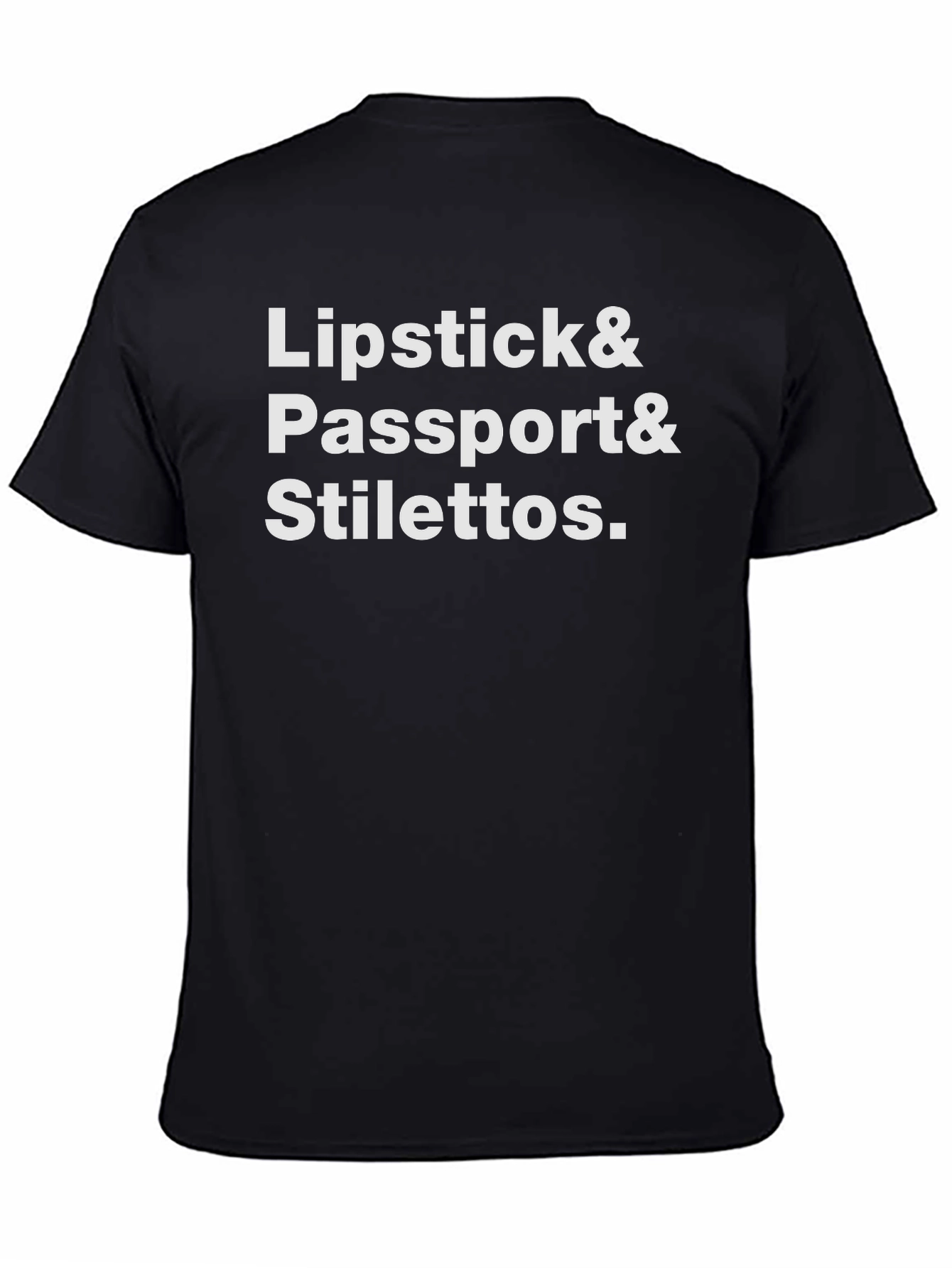 Lipstick Passport Stilettos Graphic Tee