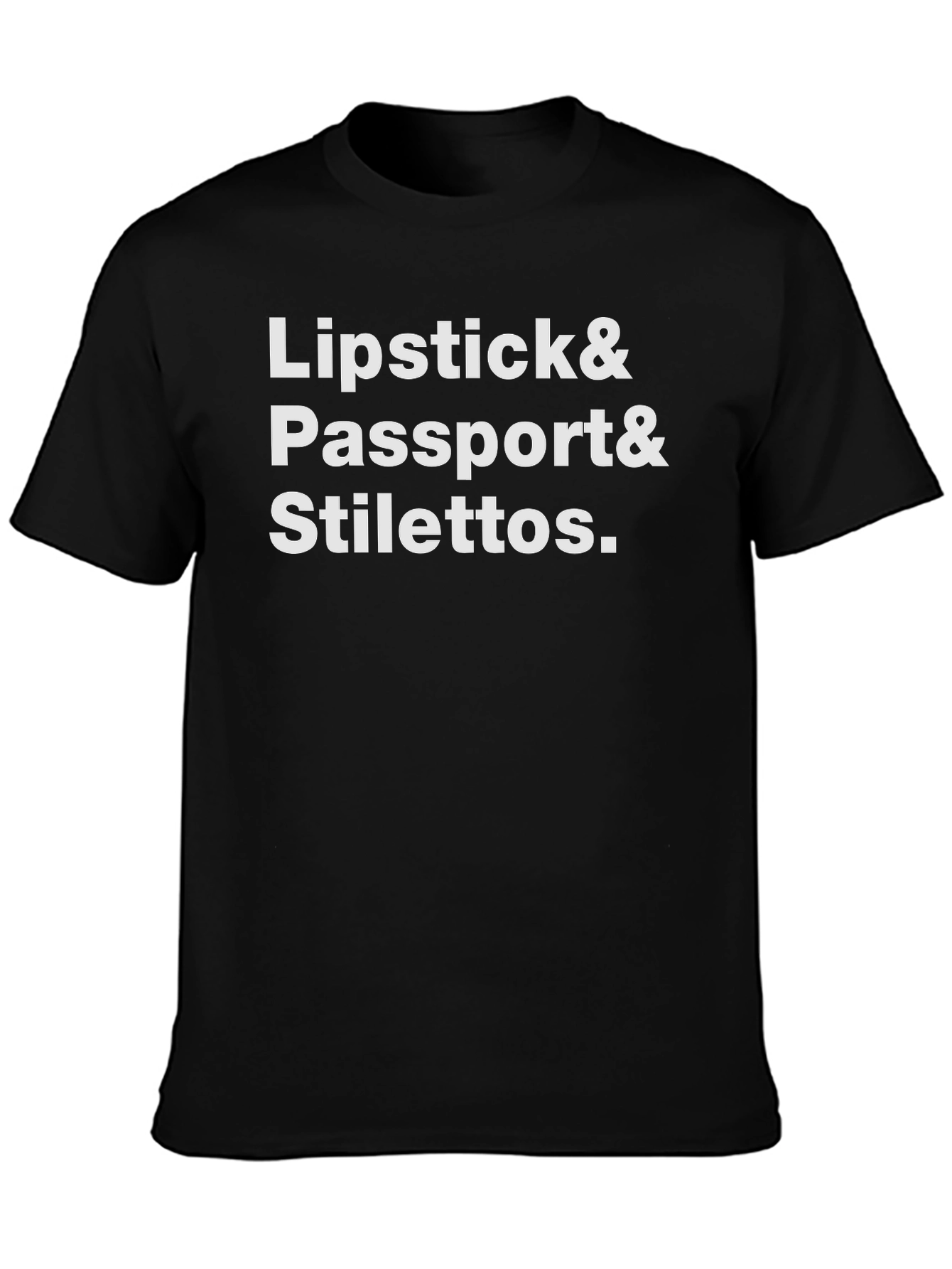 Lipstick Passport Stilettos Graphic Tee