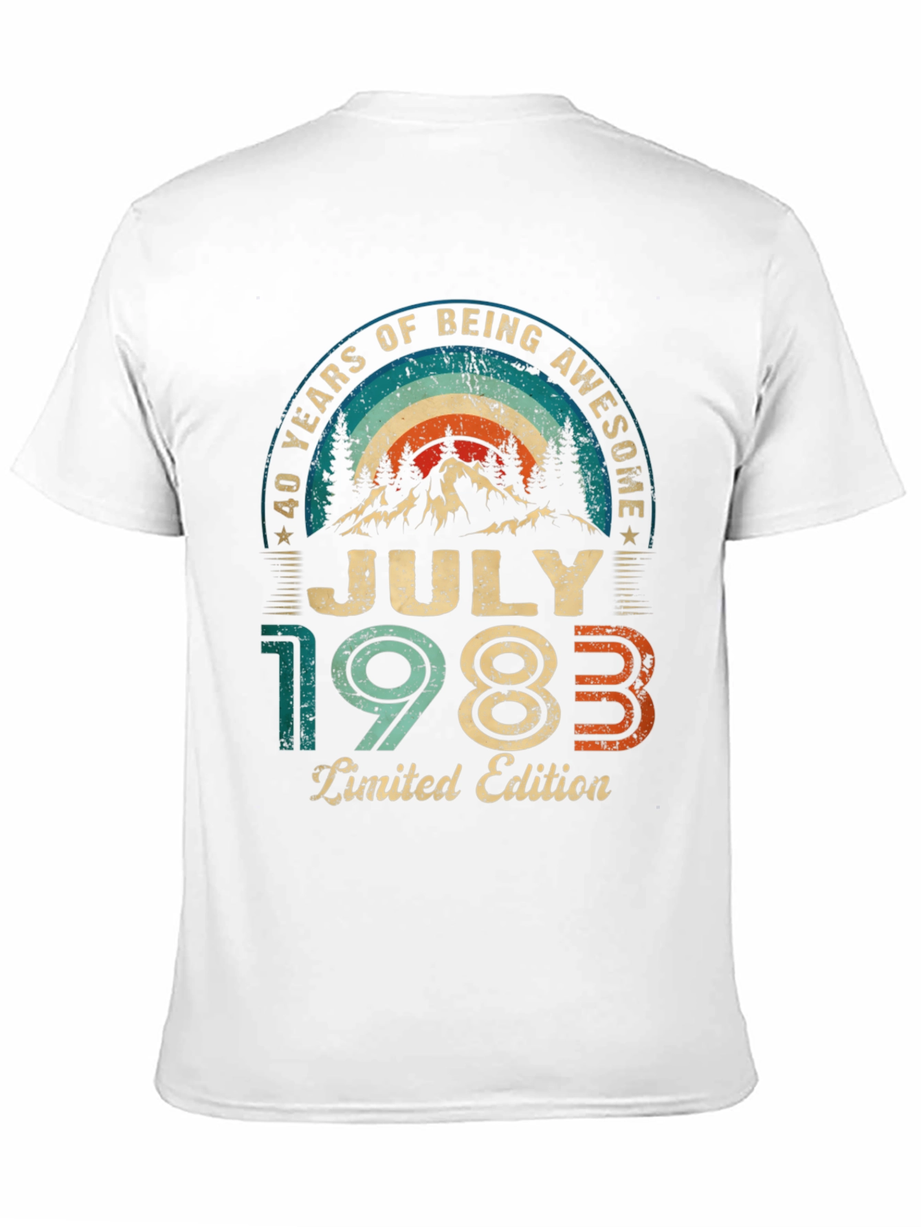 Retro July 1983 Limited Edition 40th Birthday T-Shirt