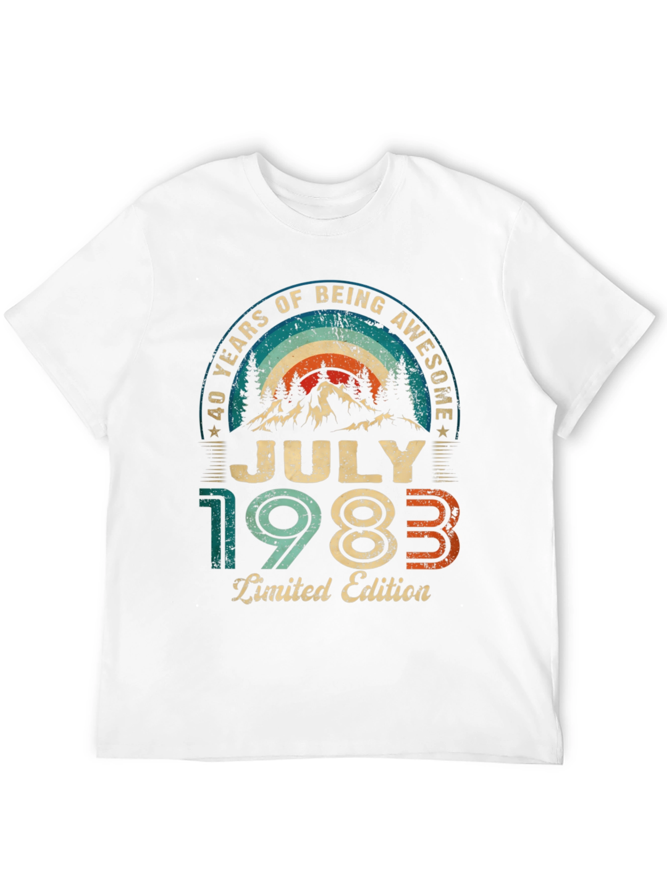 Retro July 1983 Limited Edition 40th Birthday T-Shirt