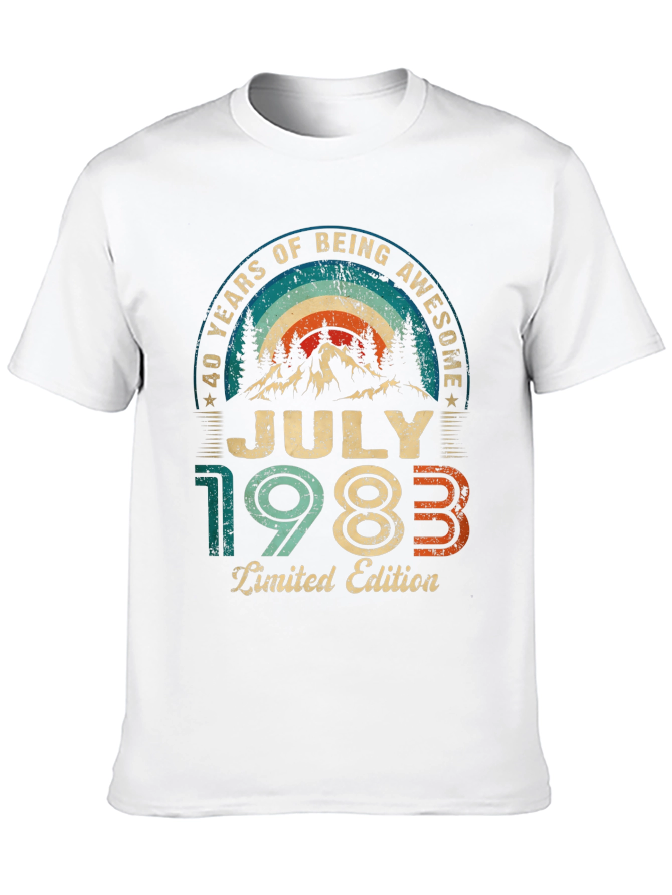 Retro July 1983 Limited Edition 40th Birthday T-Shirt