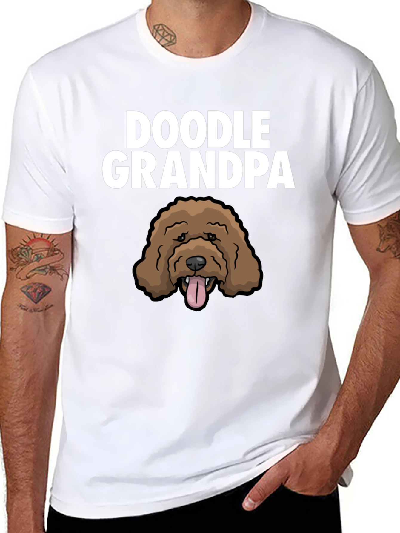 Doodle Grandpa T-Shirt - Dog Lover Gift