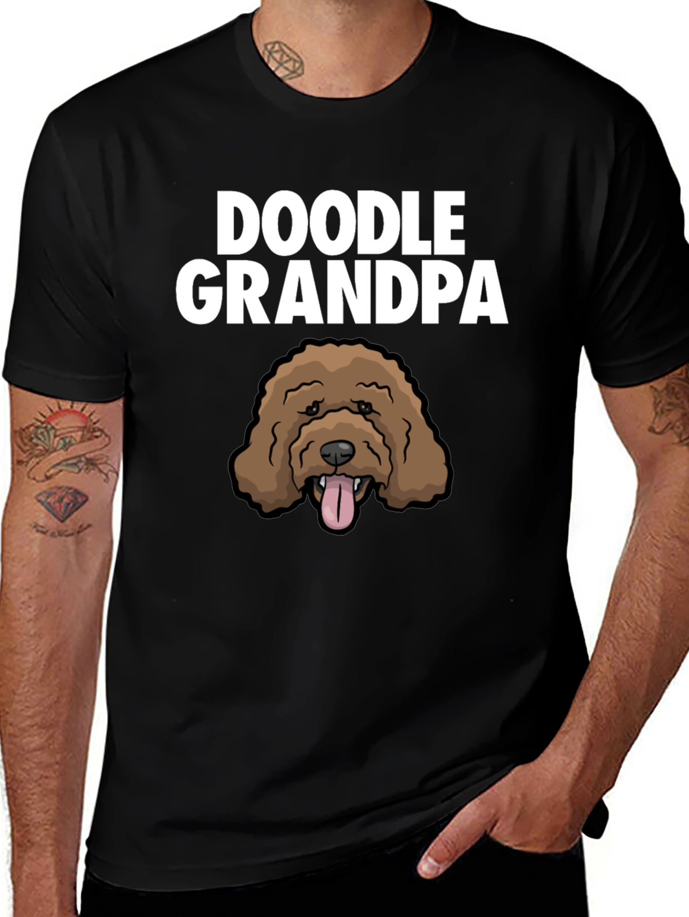 Doodle Grandpa T-Shirt - Dog Lover Gift