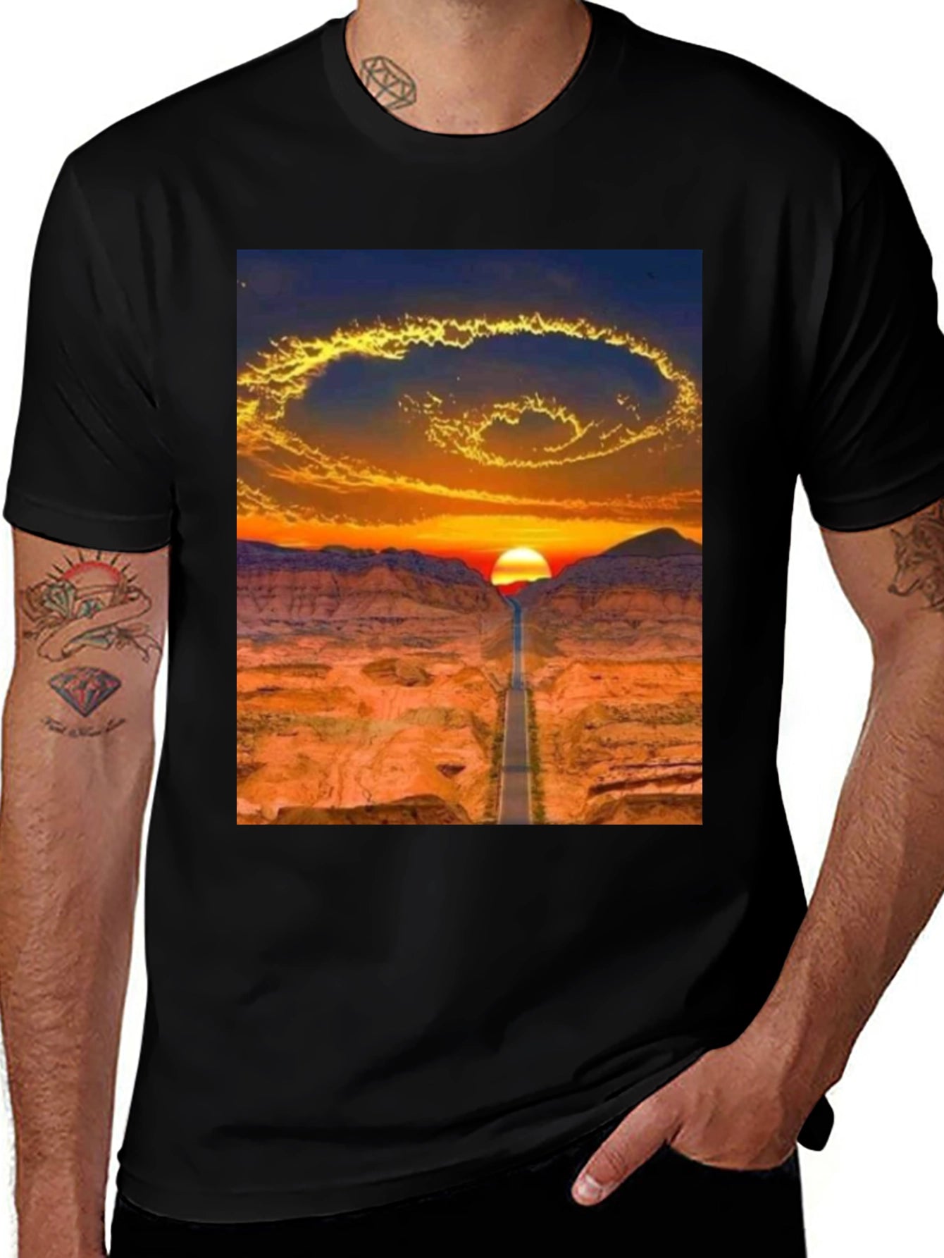 Sunset Road Graphic T-Shirt