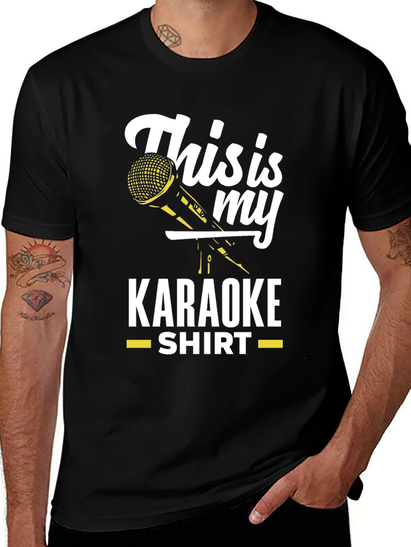 This Is My Karaoke Shirt - Black Graphic Tee