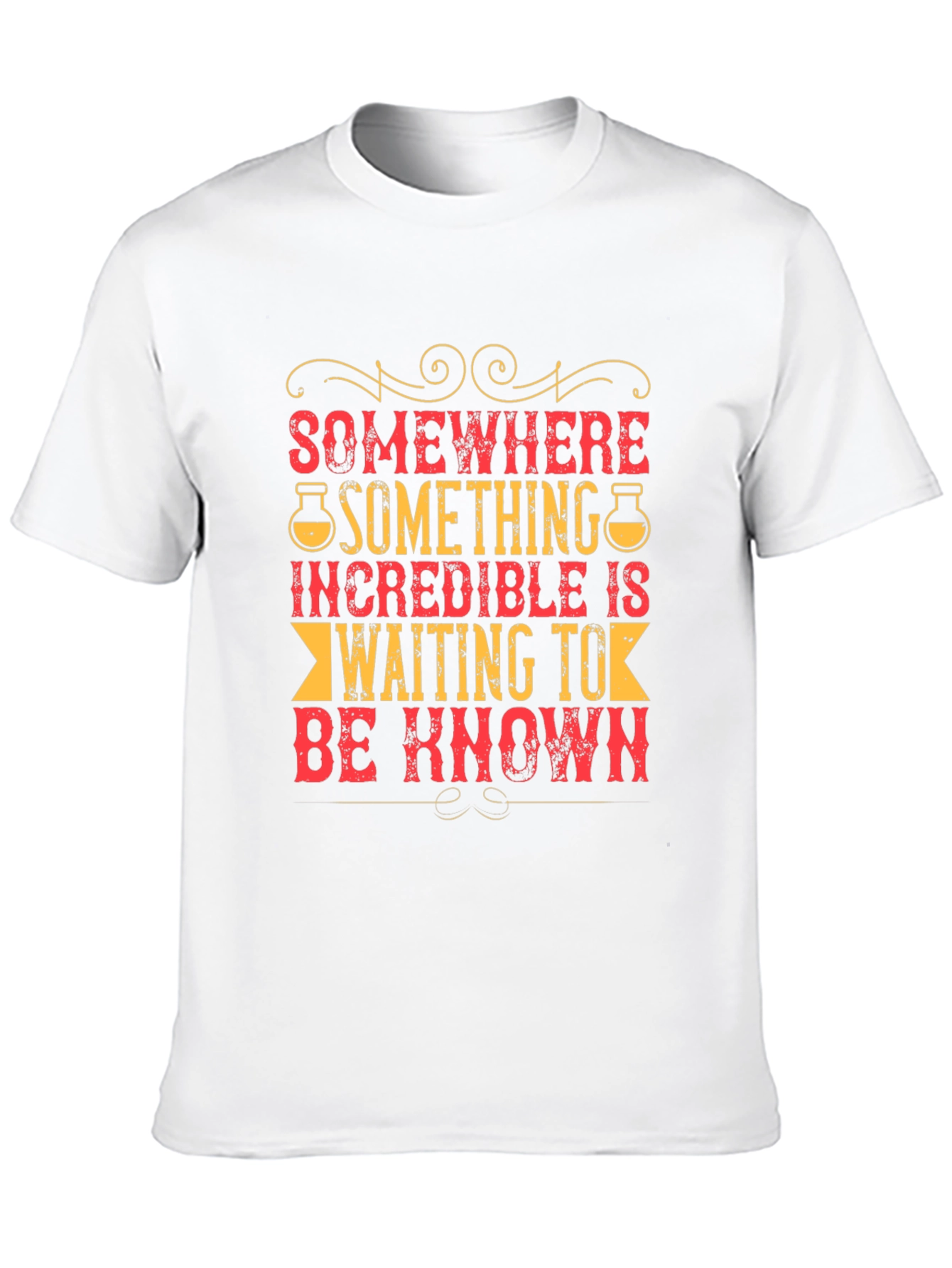 Incredible Waiting T-Shirt - Black Cotton Blend Casual Tee