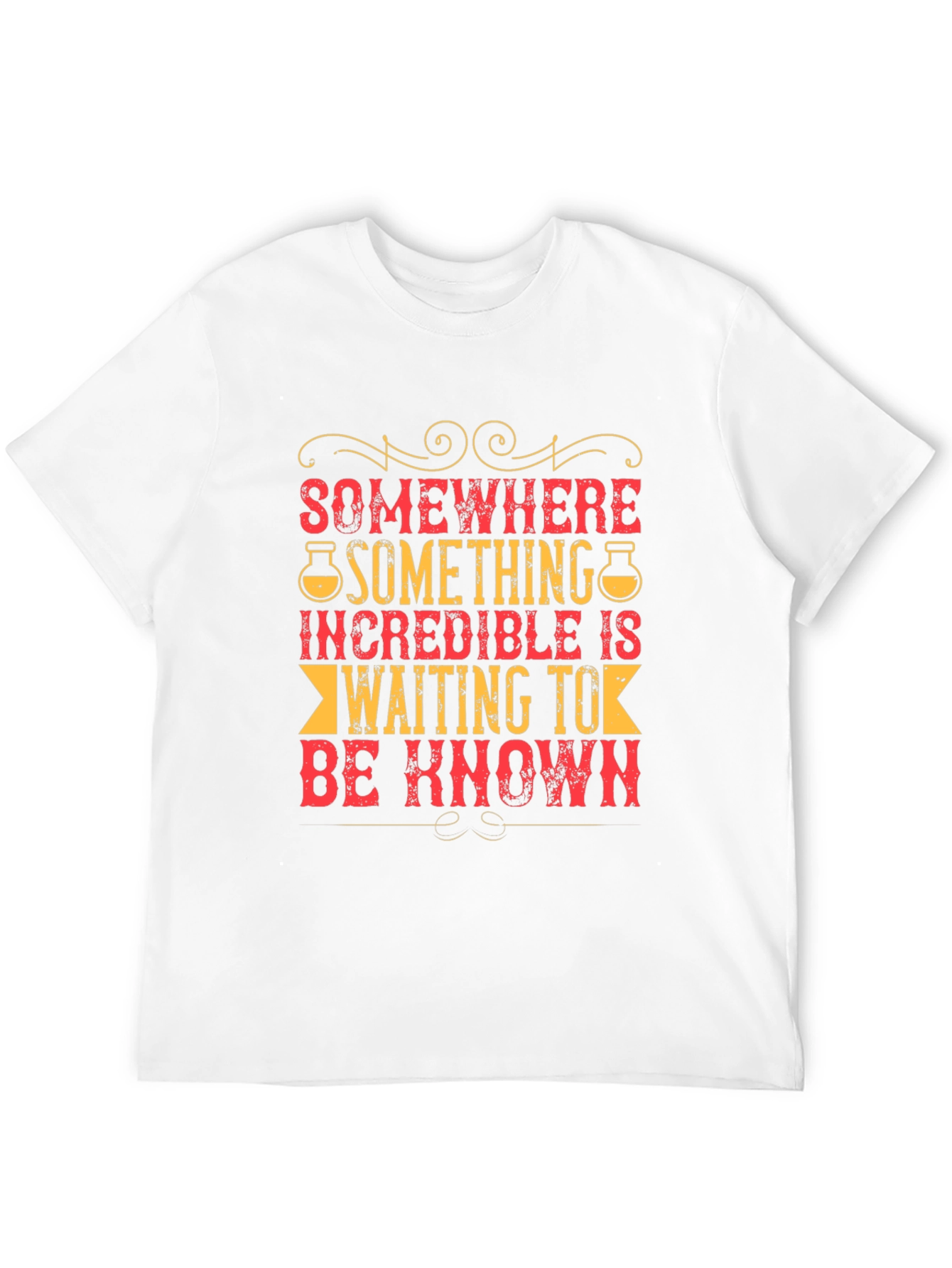 Incredible Waiting T-Shirt - Black Cotton Blend Casual Tee